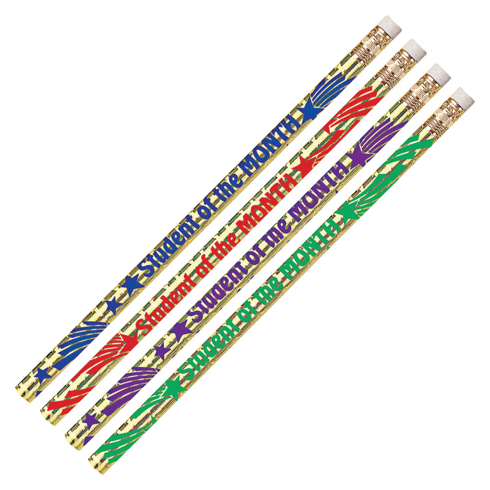 Student of the Month Motivational Pencils, 12 Per Pack, 12 Packs