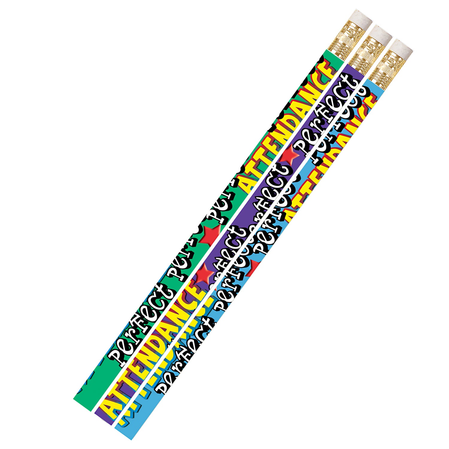 Perfect Attendance Motivational Pencil, Pack of 144