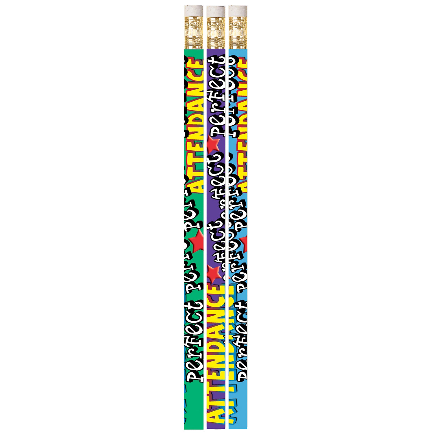 Perfect Attendance Motivational Pencil, Pack of 144