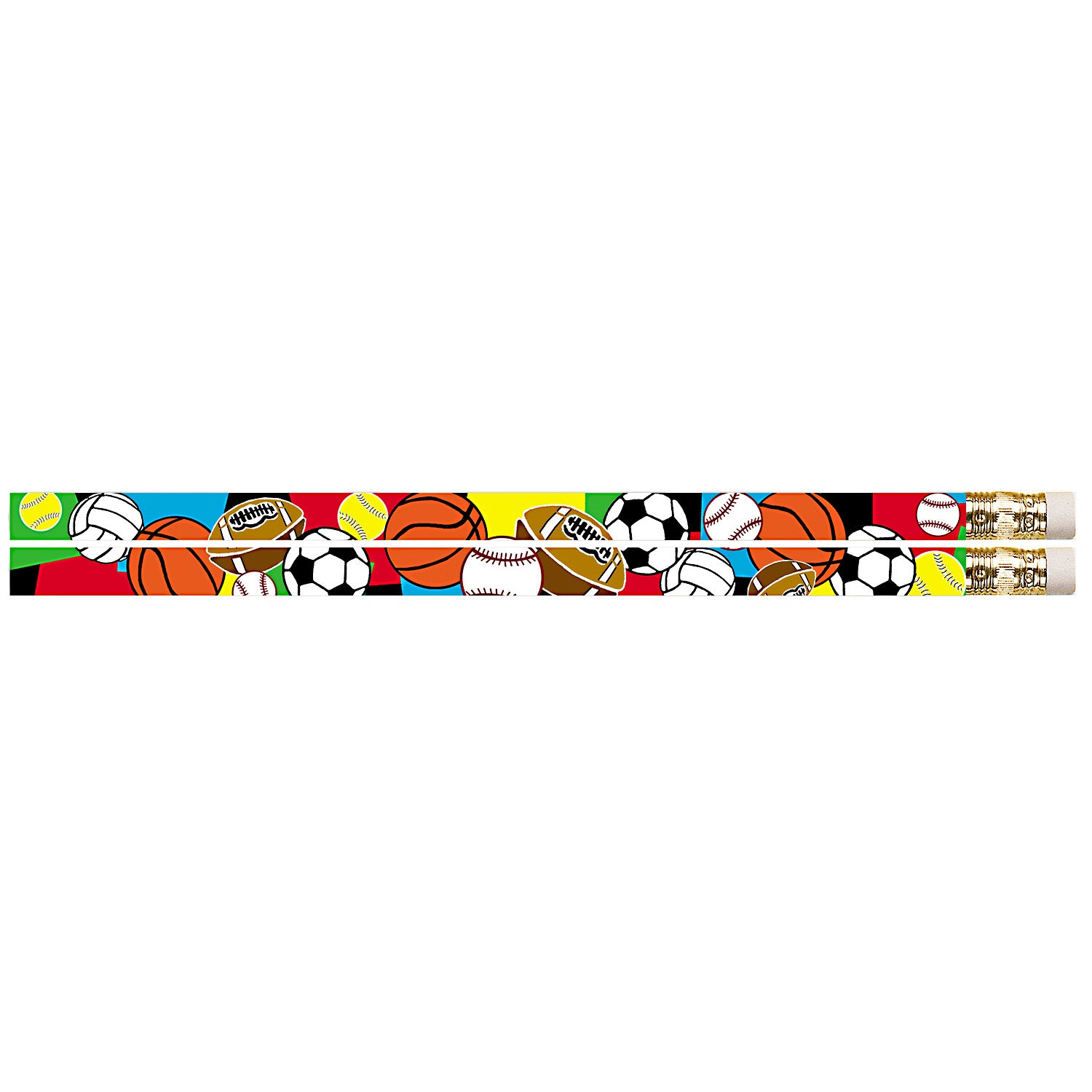 Super Sports Motivational/Fun Pencils, Pack of 144