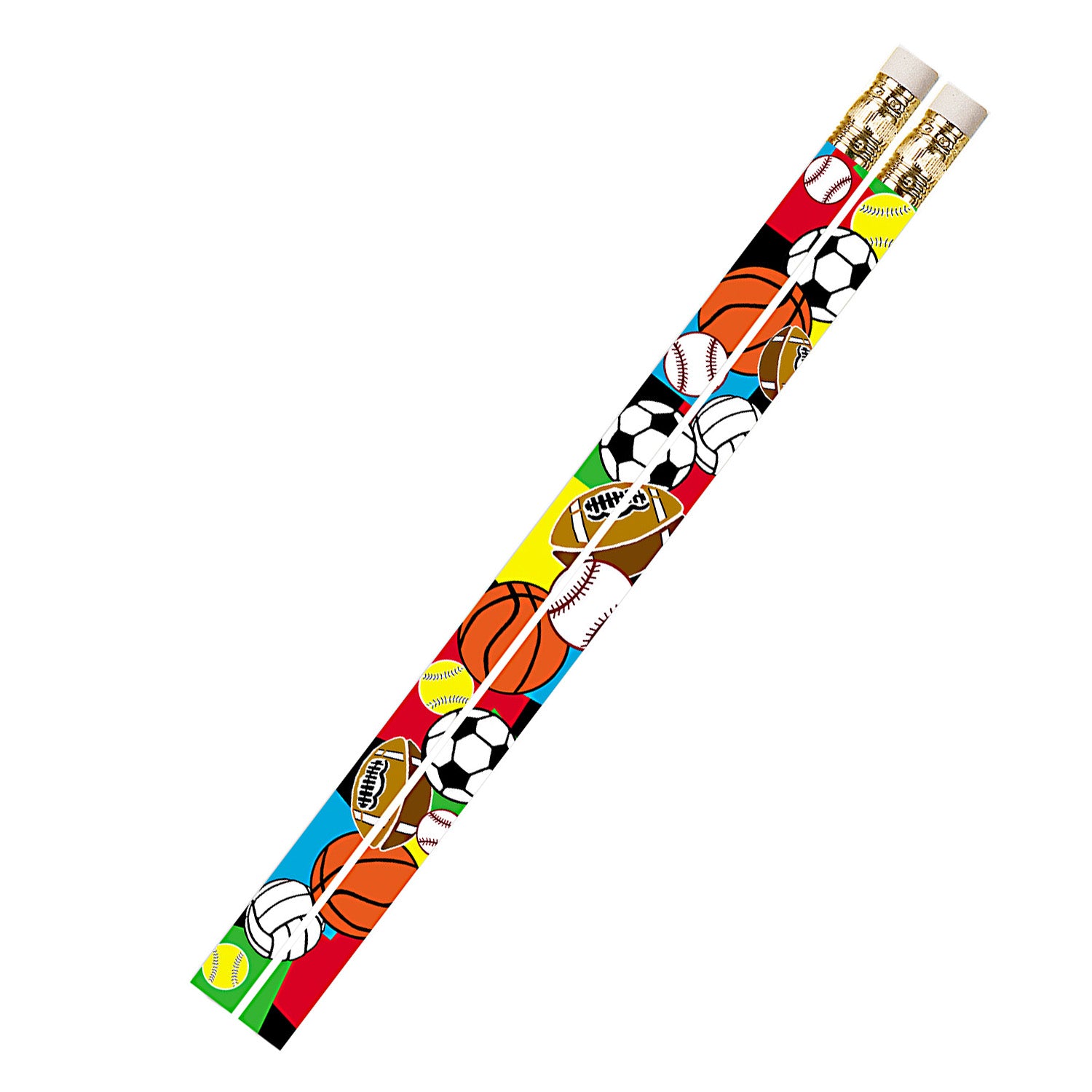 Super Sports Motivational/Fun Pencils, Pack of 144