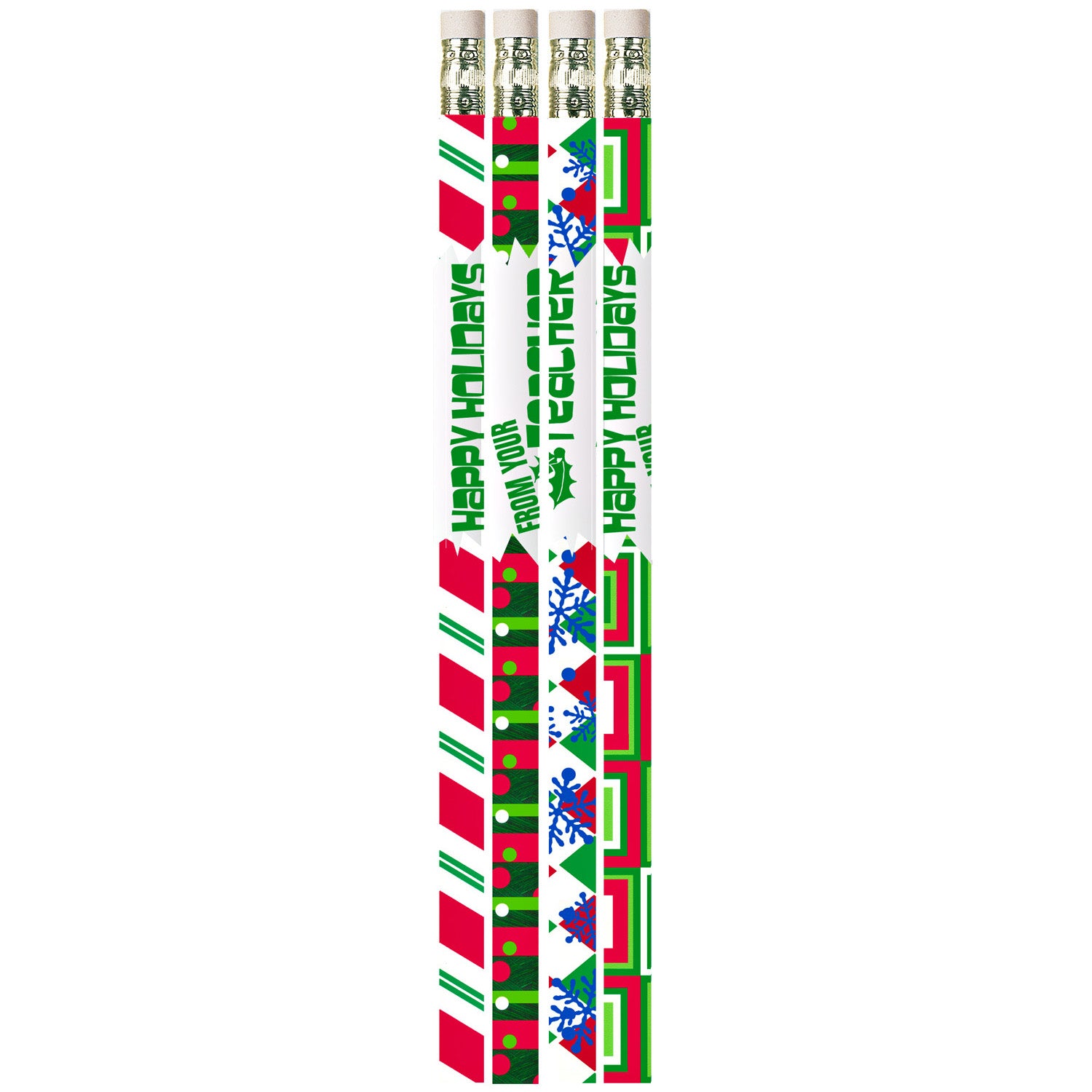 Happy Holidays From Your Teacher Motivational Pencils, Pack of 144