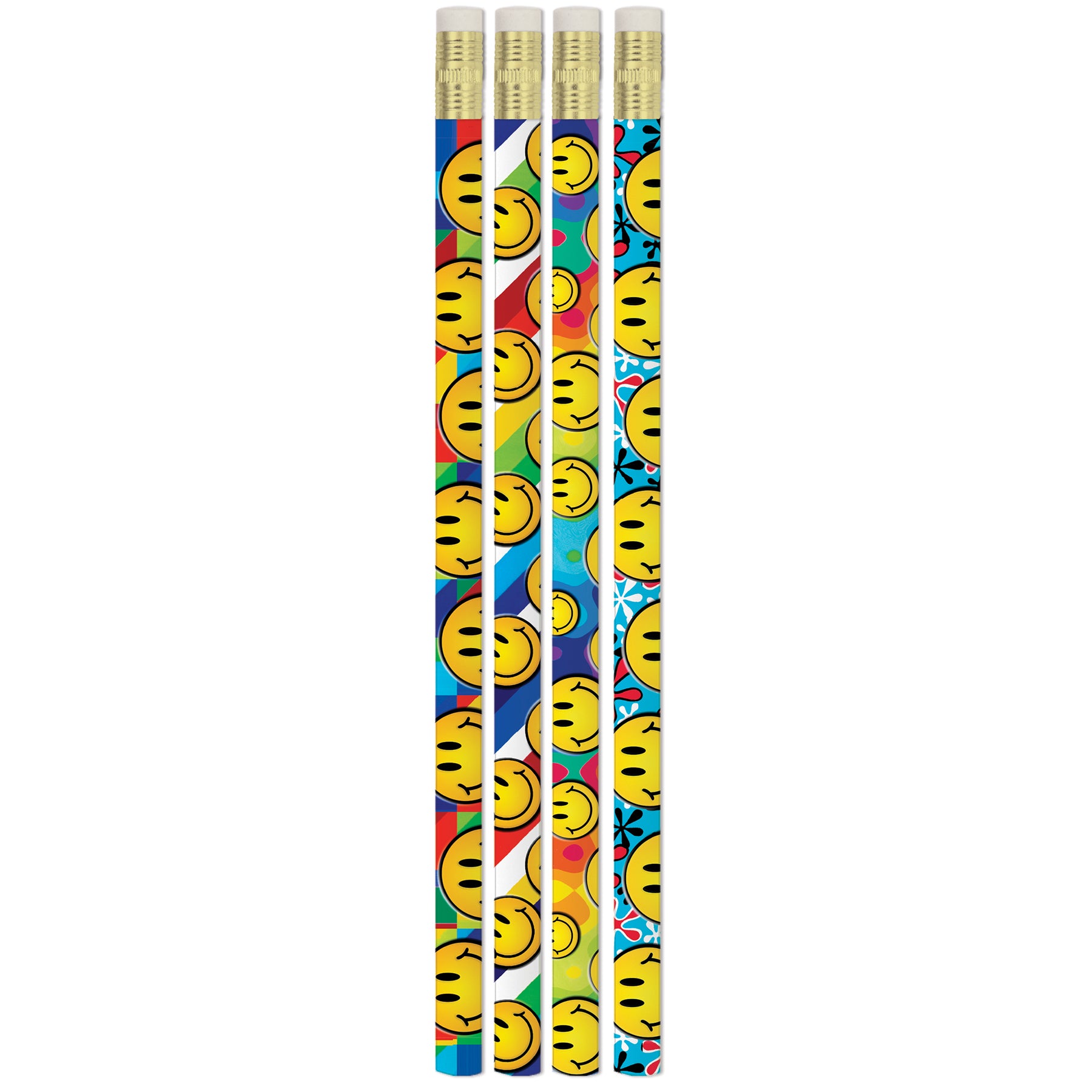 Smiley Sensations Pencils, 12 Per Pack, 12 Packs