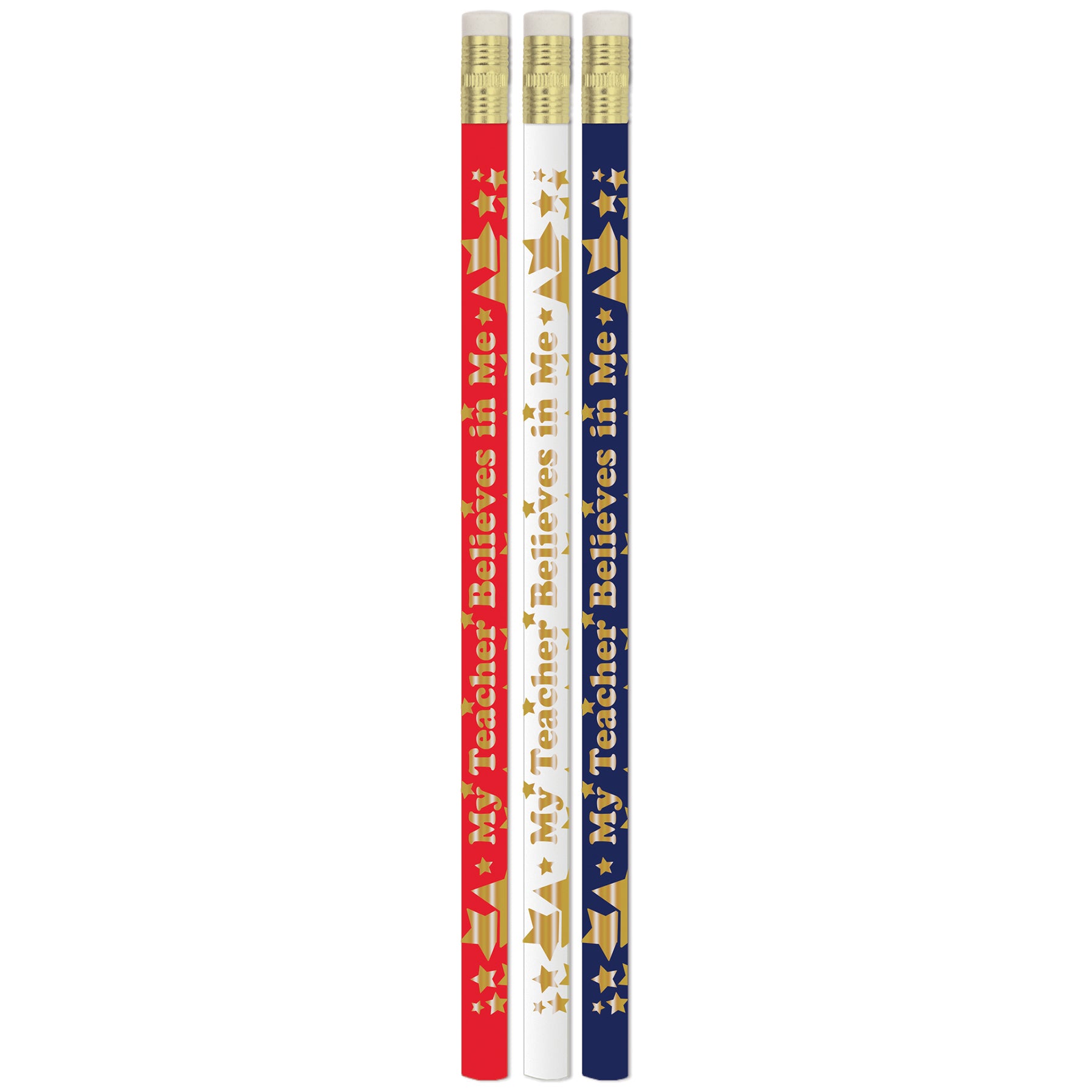 My Teacher Believes in Me Pencils, 12 Per Pack, 12 Packs