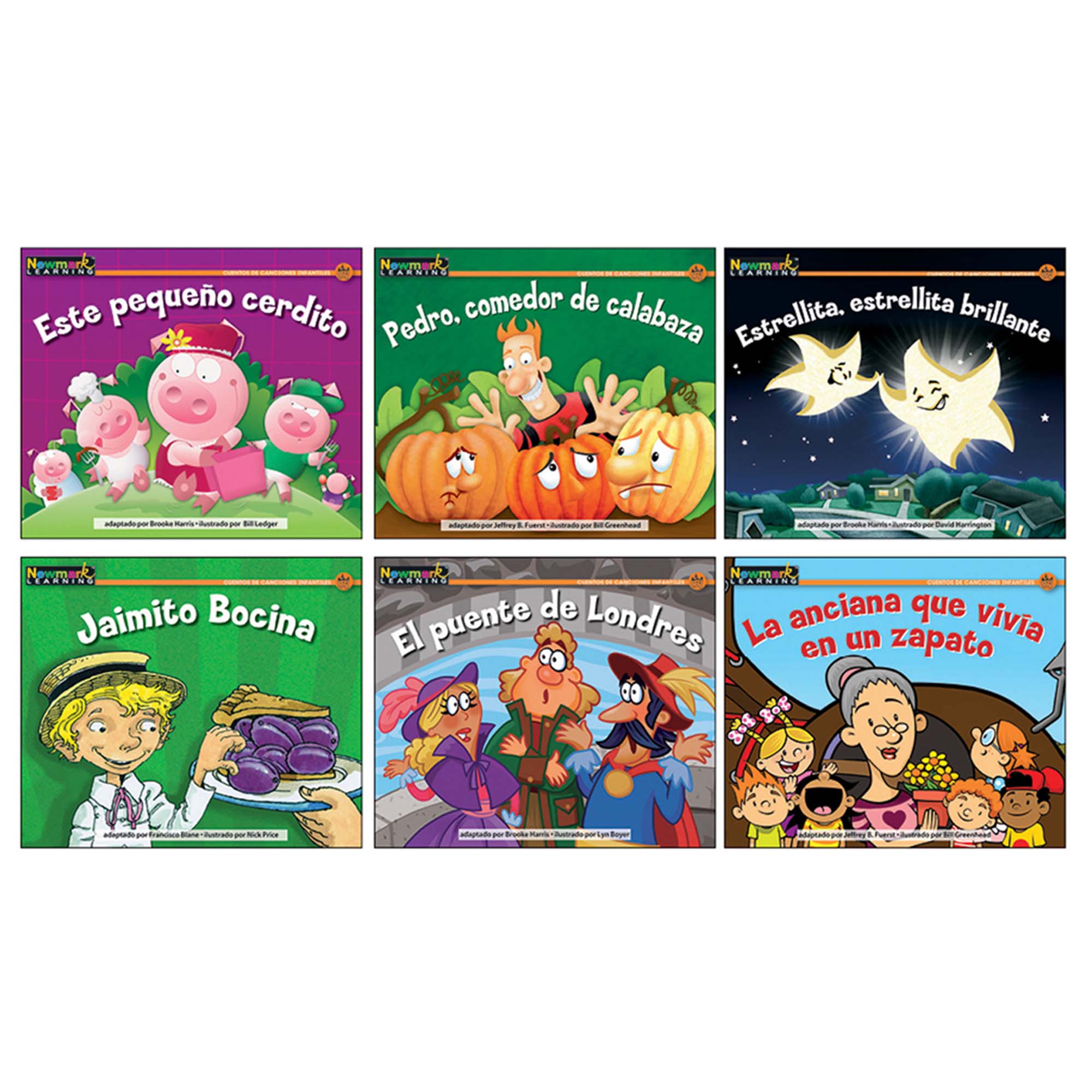 Rising Readers Leveled Books: Nursery Rhyme Tales Set 2, Spanish