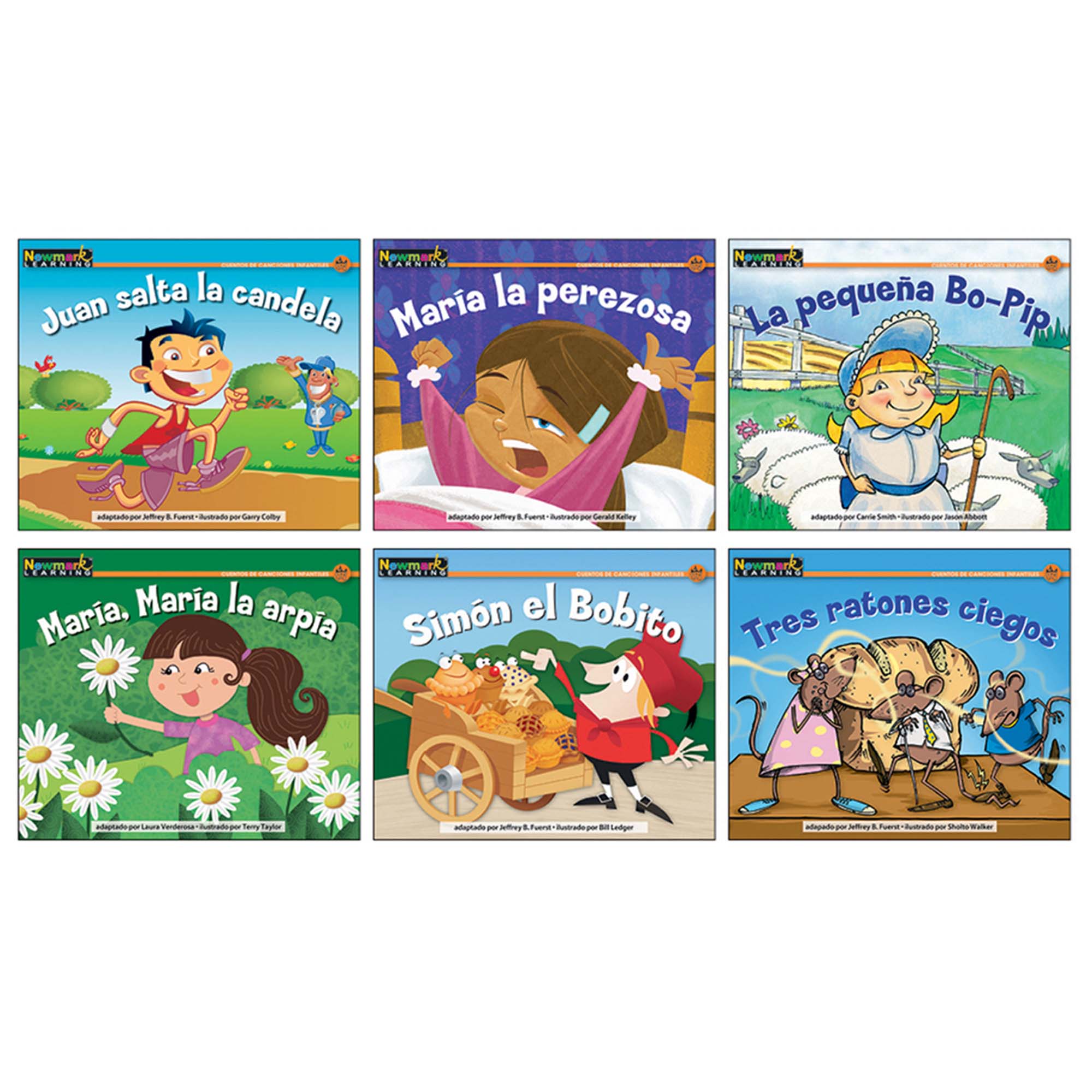 Rising Readers Leveled Books: Nursery Rhyme Tales Set 2, Spanish