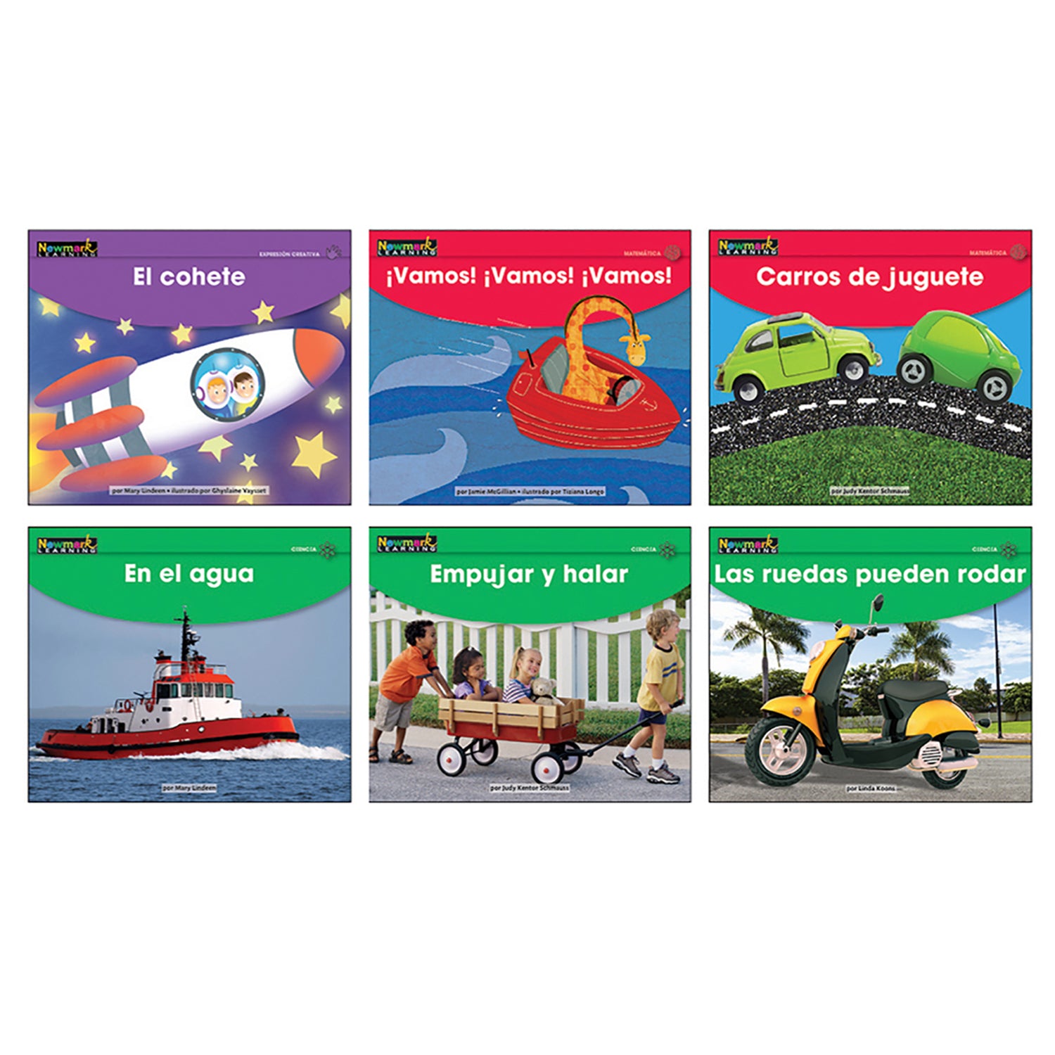 Early Rising Readers Transportation Theme Set, Spanish