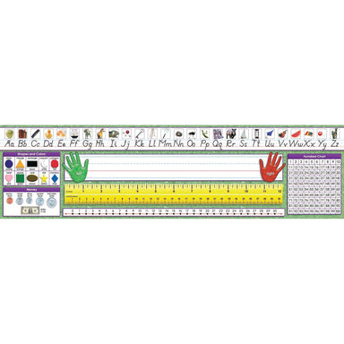 Modern Manuscript Primary Desk Plates, 19" x 5", 36 Per Pack, 3 Packs - A1 School Supplies