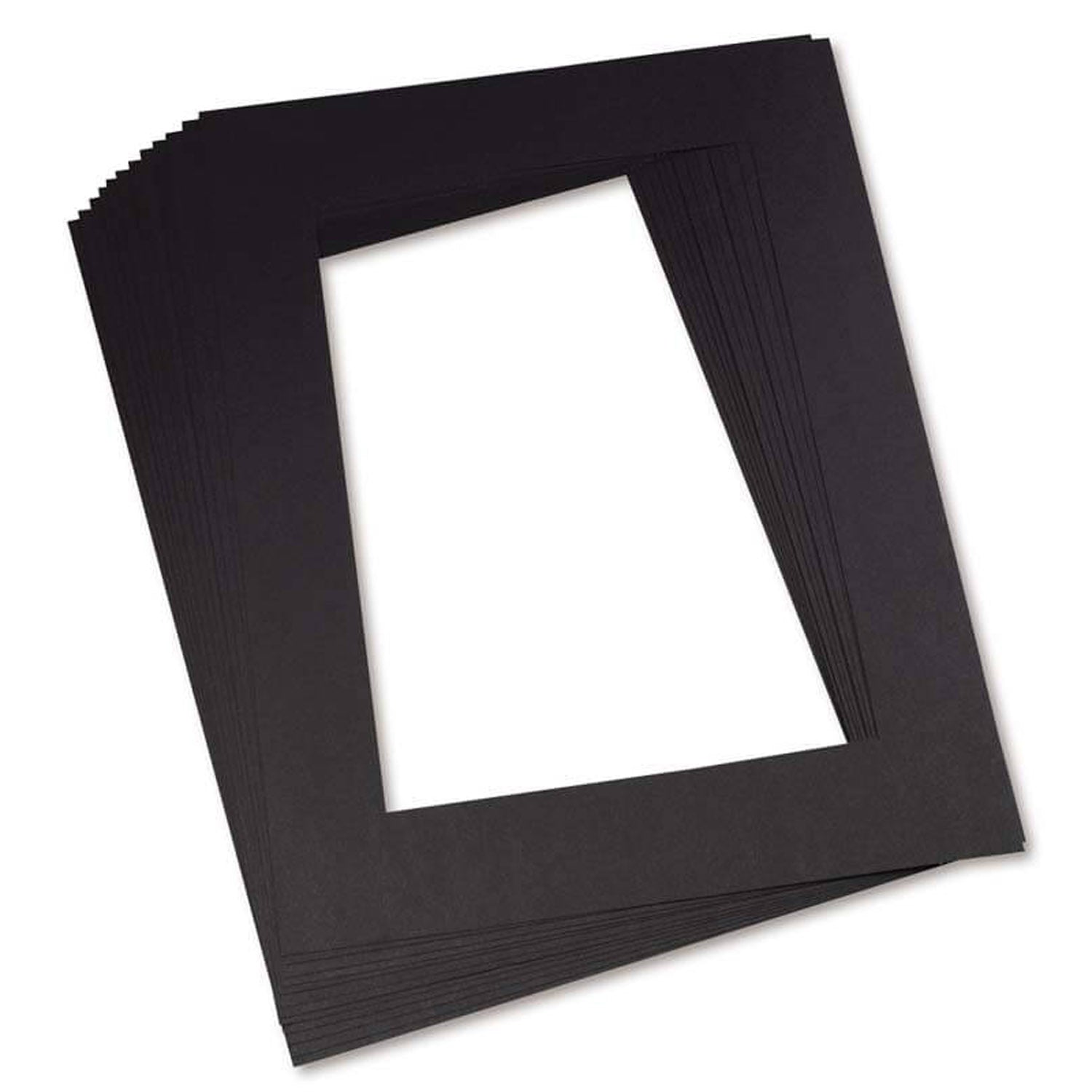 Pre-Cut Mat Frames, Black, 12" x 18", 12 Frames