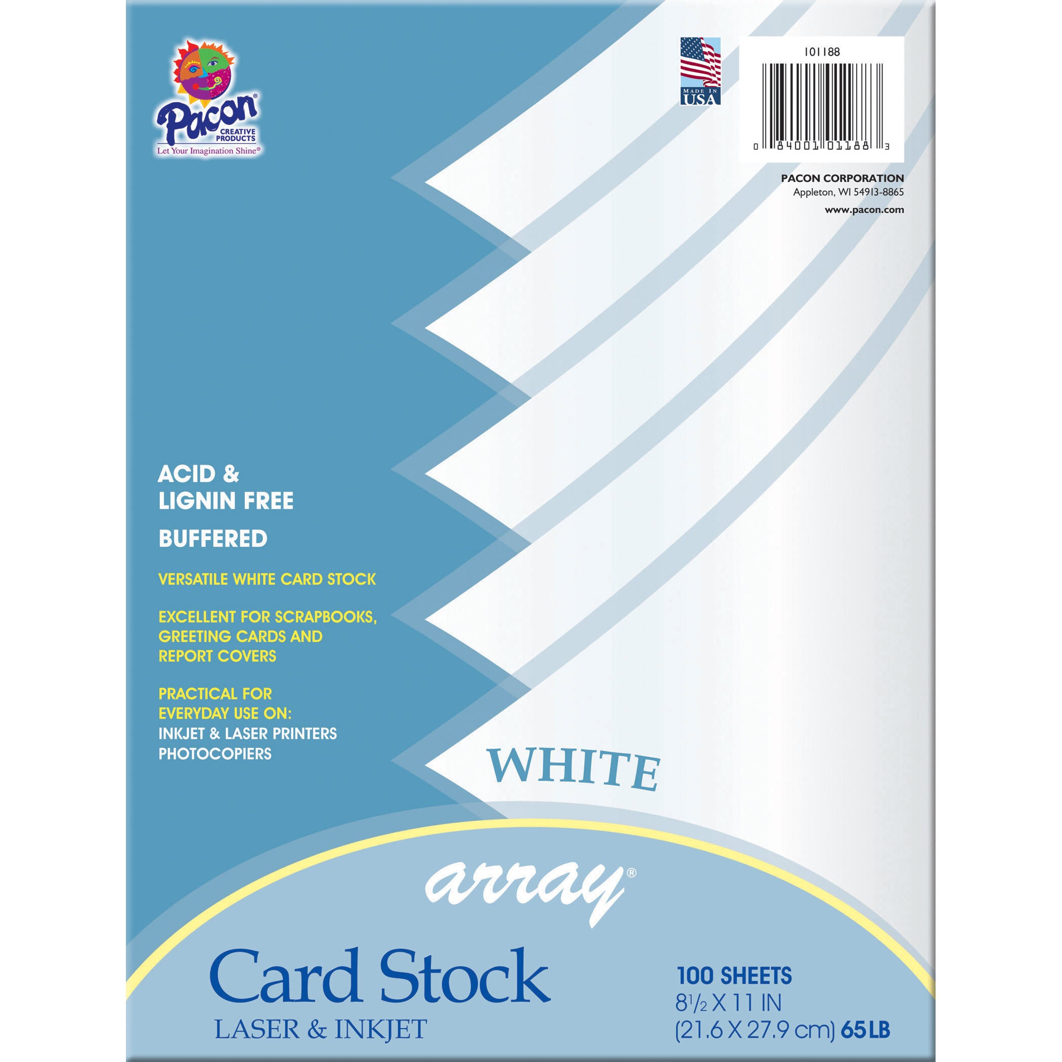 Card Stock, Classic White, 8-1/2" x 11", 100 Sheets Per Pack, 2 Packs