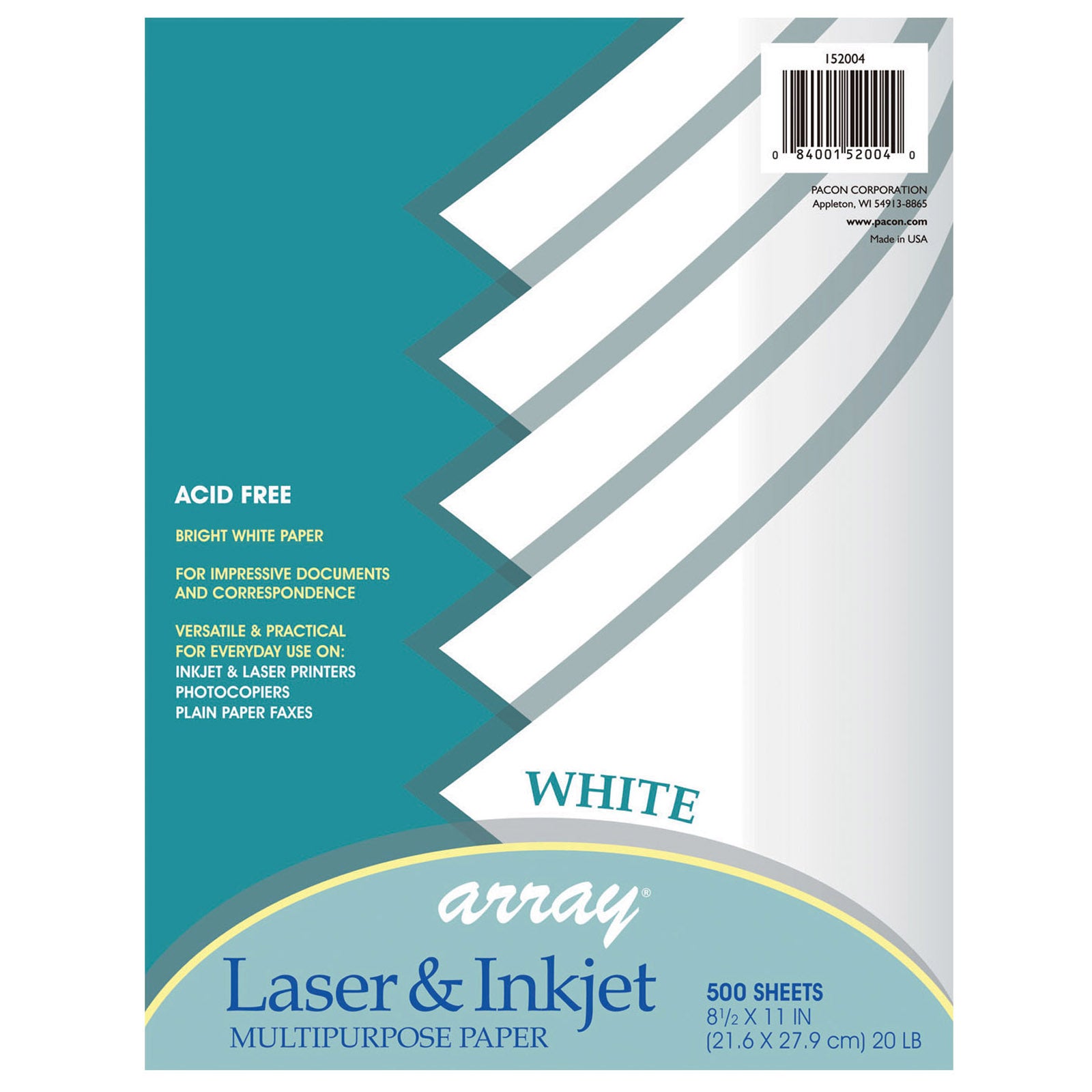 Multi-Purpose Paper, White, 8-1/2" x 11", 500 Sheets