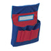 Chair Storage Pocket Chart, Blue & Red, 18-1/2"H x 14-1/2"W x 2-1/2"D, Pack of 2 - A1 School Supplies