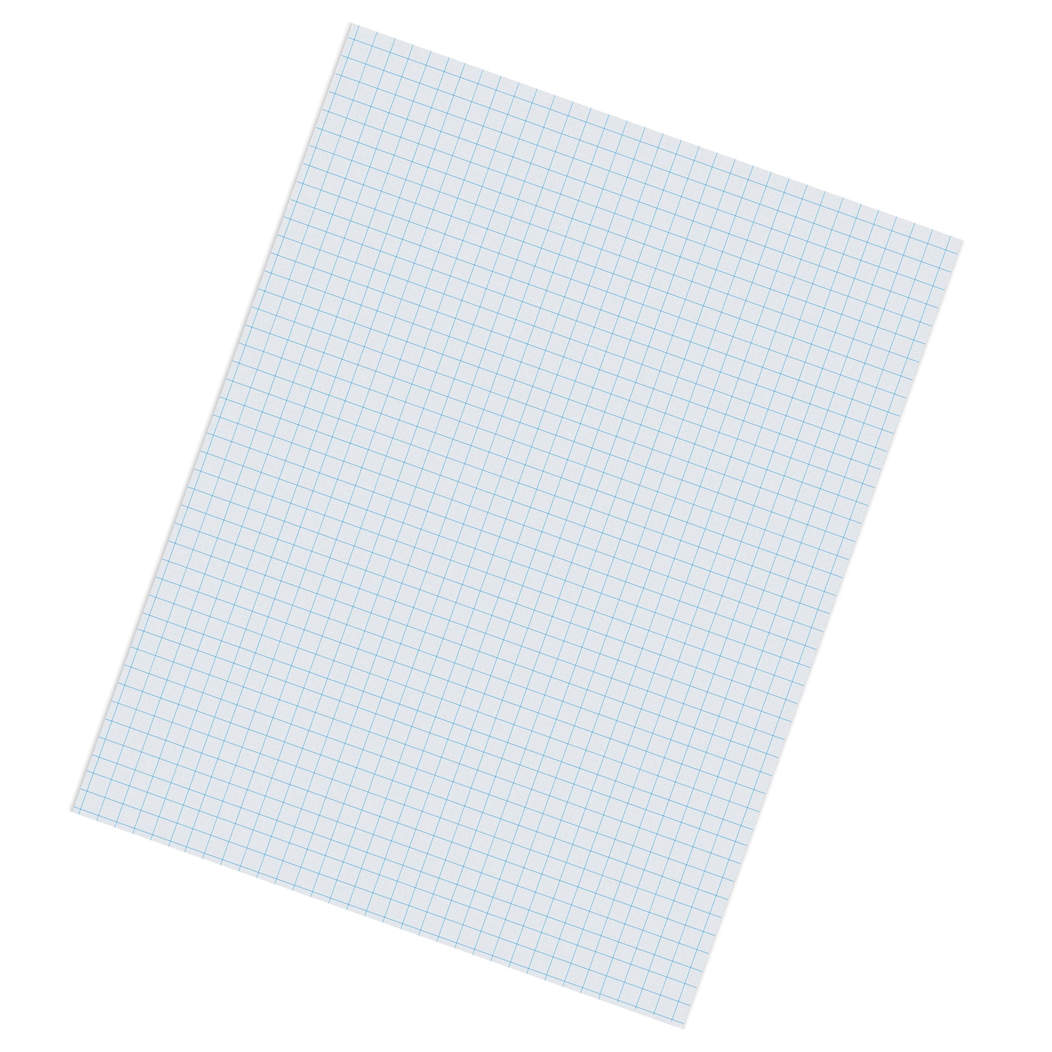 Graphing Paper, White, 1/4" Quadrille Ruled, 8-1/2" x 11", 500 Sheets