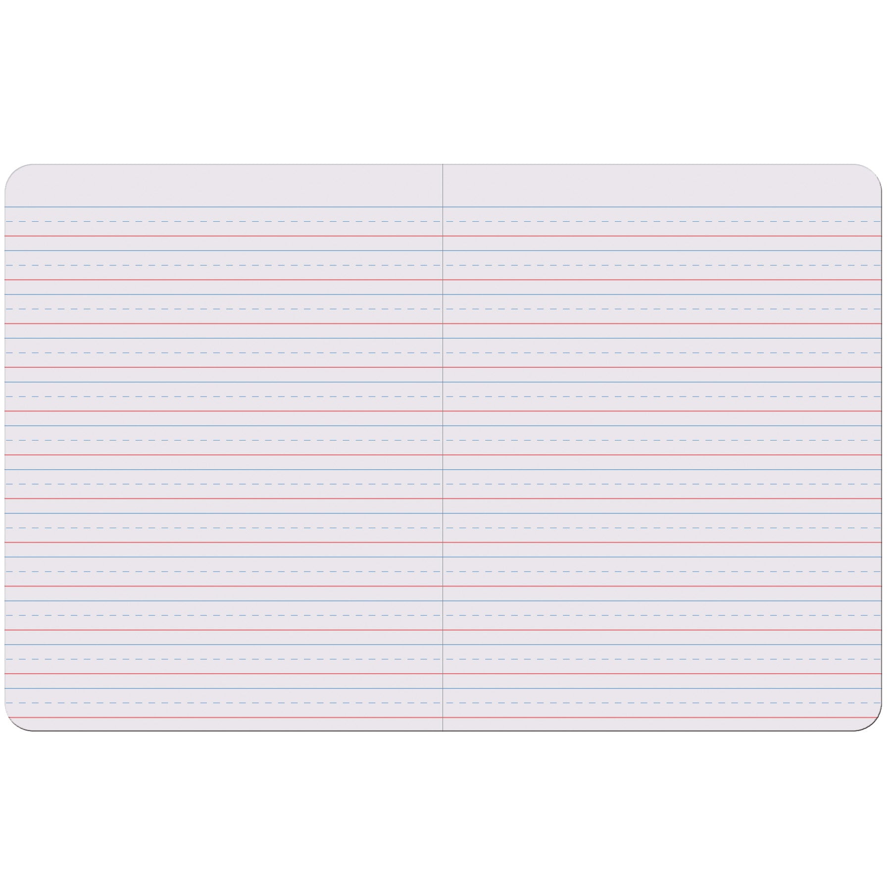 Primary Composition Book, Book Bound, D'Nealian Grades/Zaner-Bloser, 1/2" x 1/4" x 1/4" Ruled, 9-3/4" x 7-1/2", 100 Sheets, Pack of 6