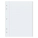 Composition Paper, White, 5-Hole Punched, Red Margin, 3/8" Ruled, 8" x 10-1/2", 500 Sheets Per Pack, 2 Packs - A1 School Supplies