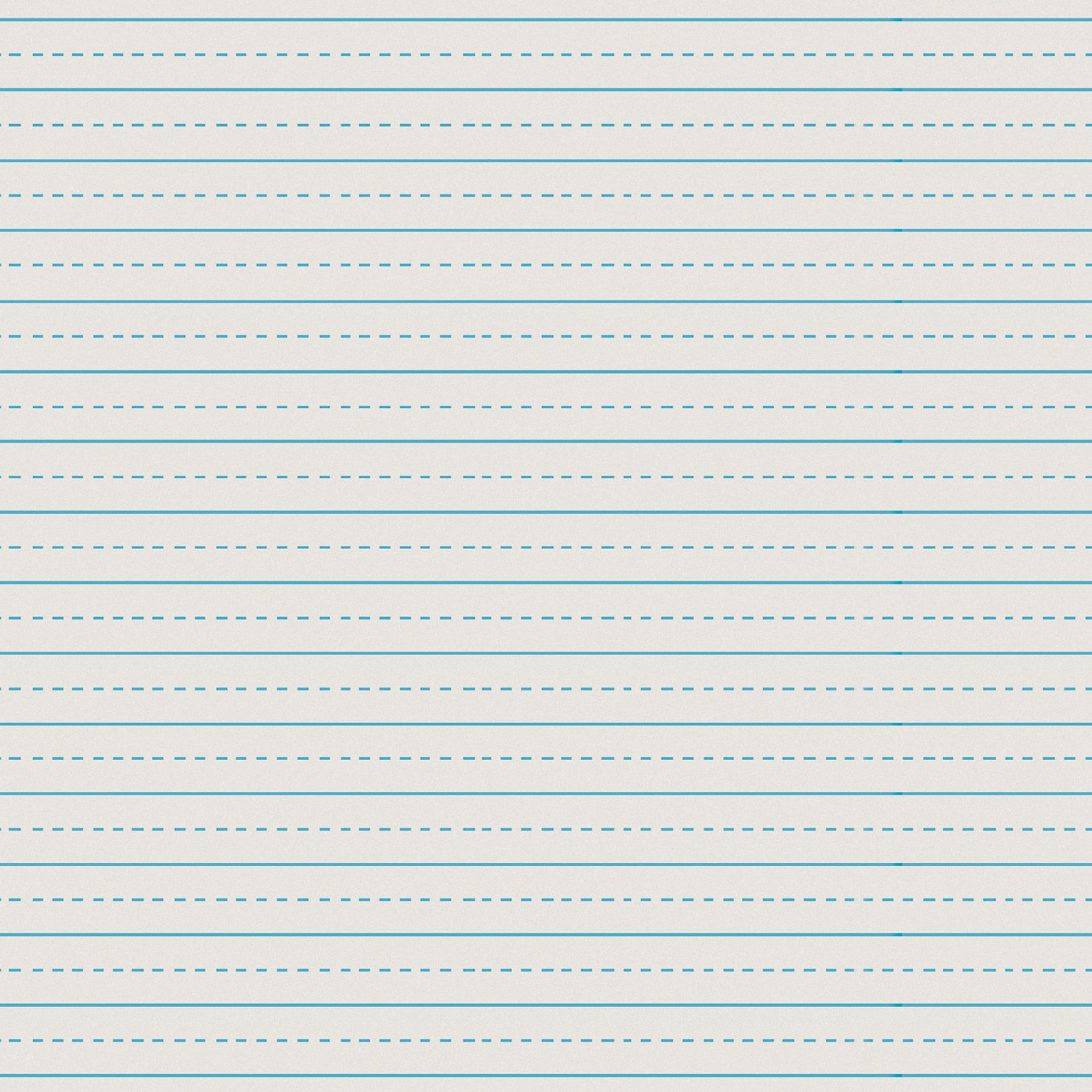 Newsprint Handwriting Paper, Alternate Dotted, Grade 3, 1/2" x 1/4" Ruled Long, 11" x 8-1/2", 500 Sheets Per Pack, 5 Packs