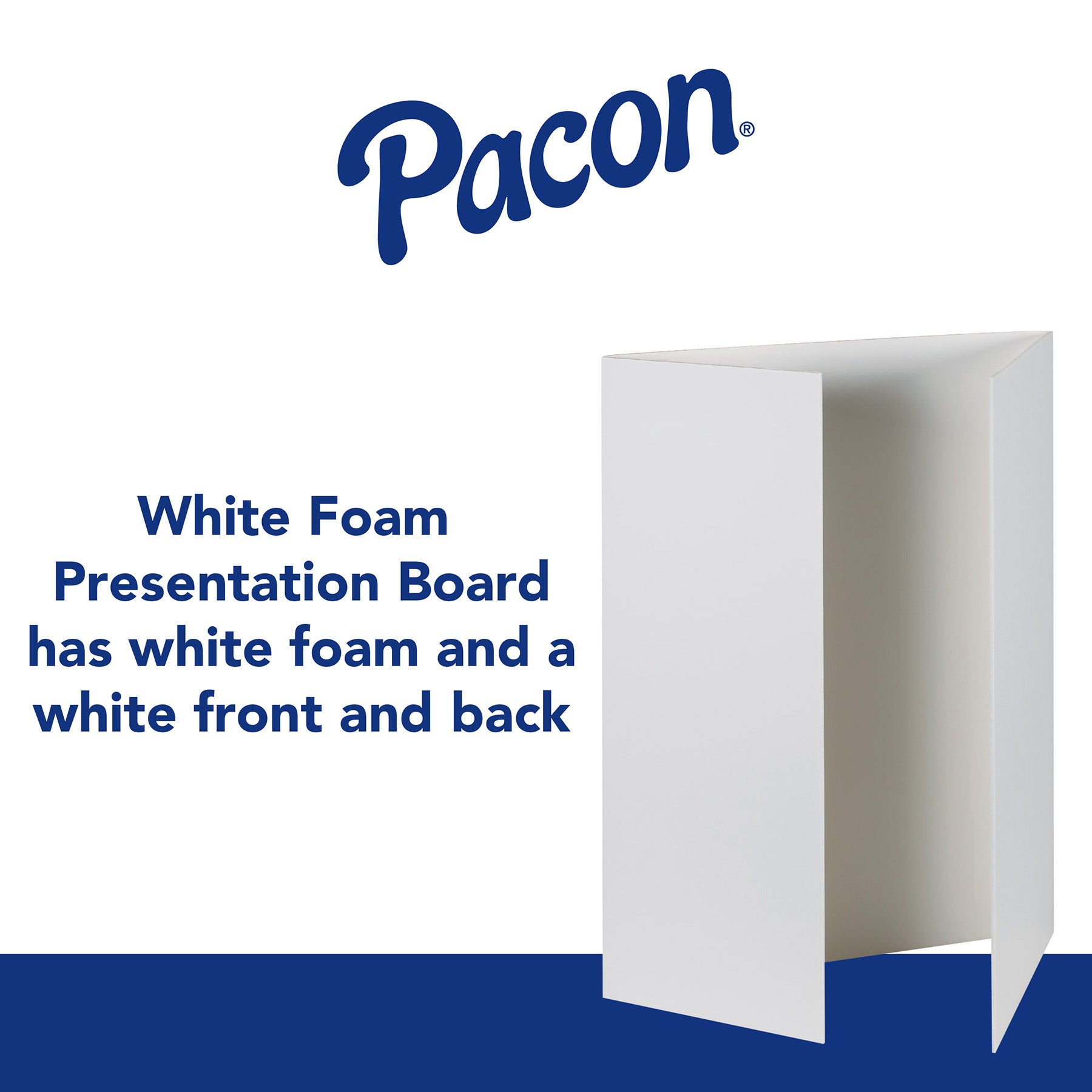 Foam Presentation Board, White, 48" x 36", 12 Boards