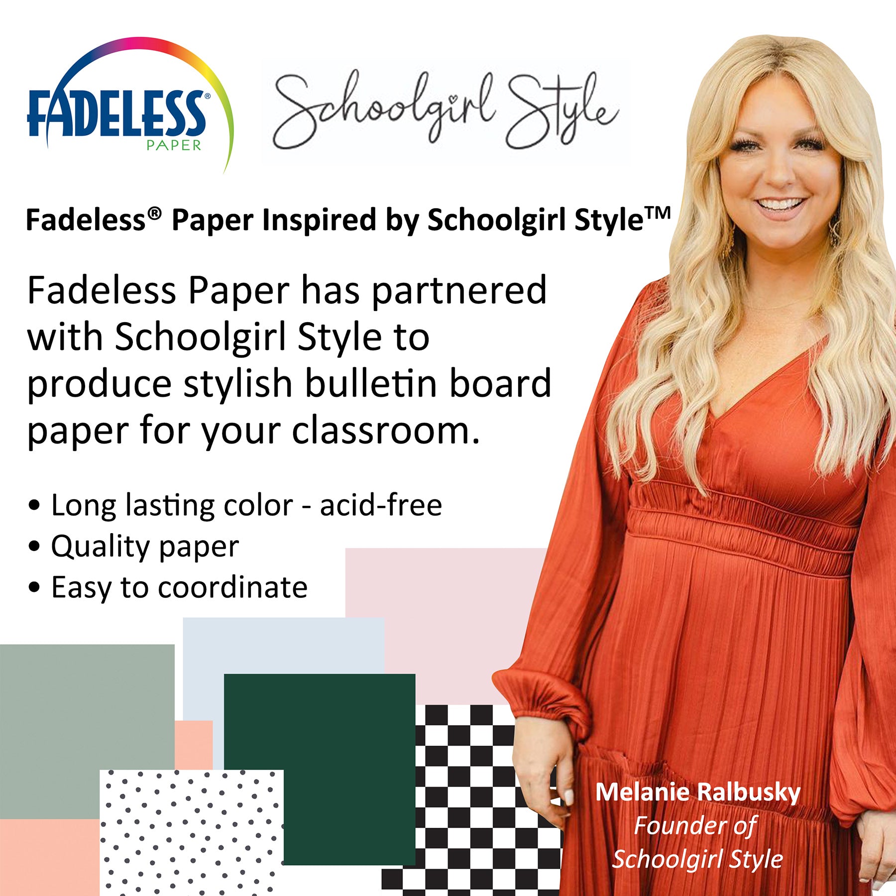 Schoolgirl Style™ Bulletin Board Paper, 48" x 50' Roll, Sweater Weather