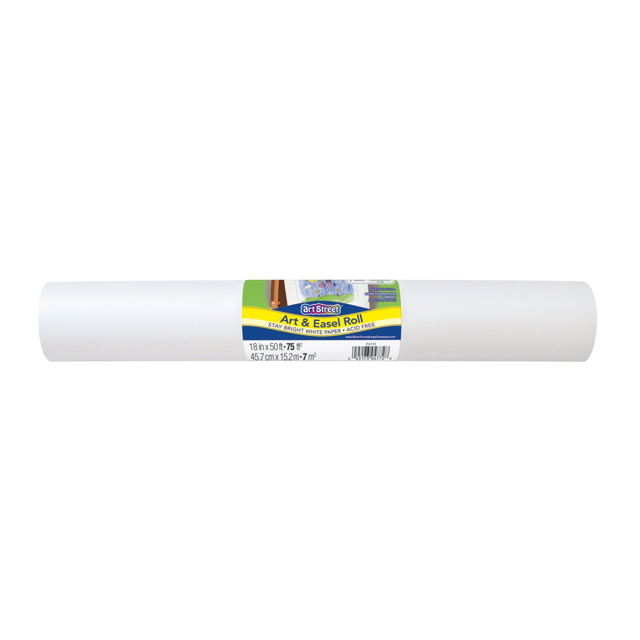 Art & Easel Roll, White, 18" x 50', 3 Rolls