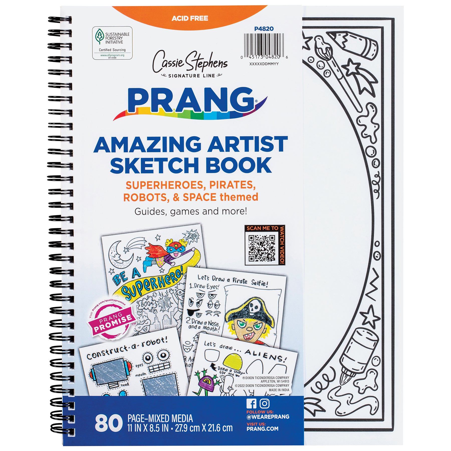 Amazing Artists Sketch Book, Pack of 3