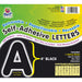 Self-Adhesive Letters, Black, Puffy Font, 4", 78 Characters Per Pack, 2 Packs - A1 School Supplies