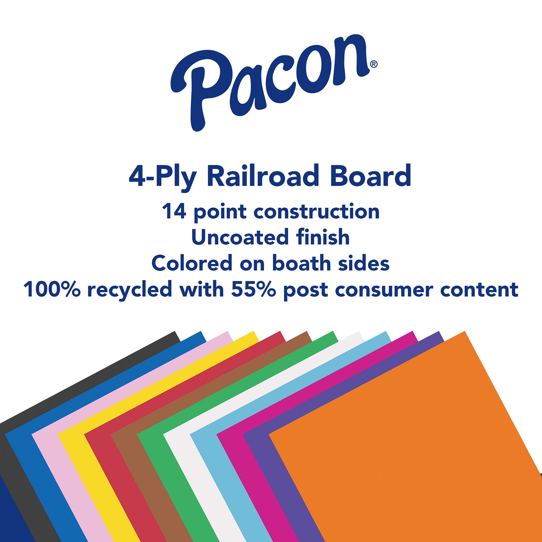 4-Ply Railroad Board, Purple, 22" x 28", 25 Sheets