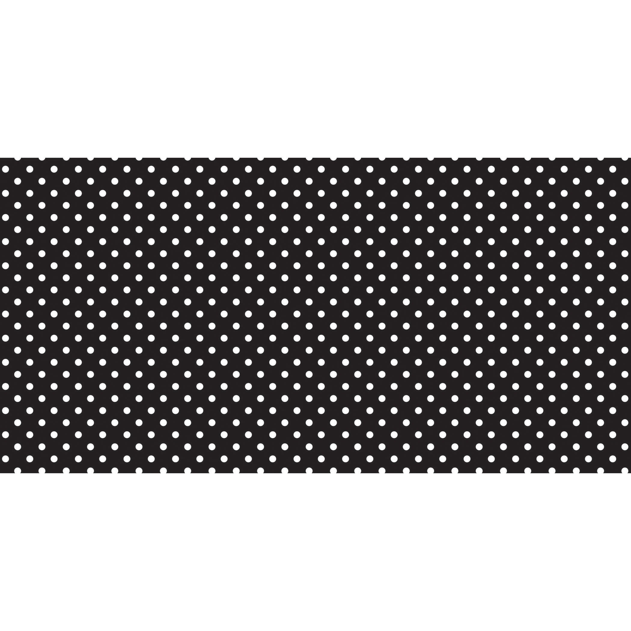 Bulletin Board Art Paper, Classic Dots-Black & White, 48" x 50', 1 Roll