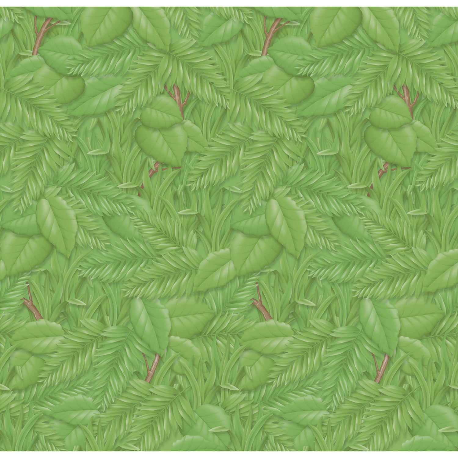 Bulletin Board Art Paper, Tropical Foliage, 48" x 50', 1 Roll