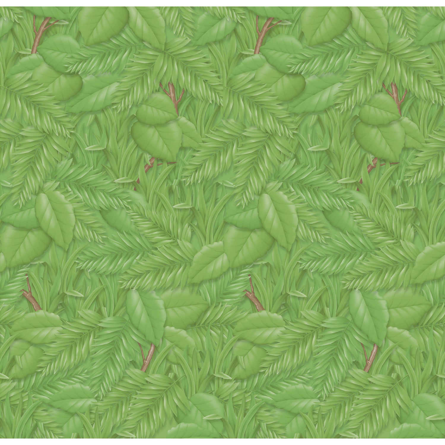 Bulletin Board Art Paper, Tropical Foliage, 48" x 12', 4 Rolls