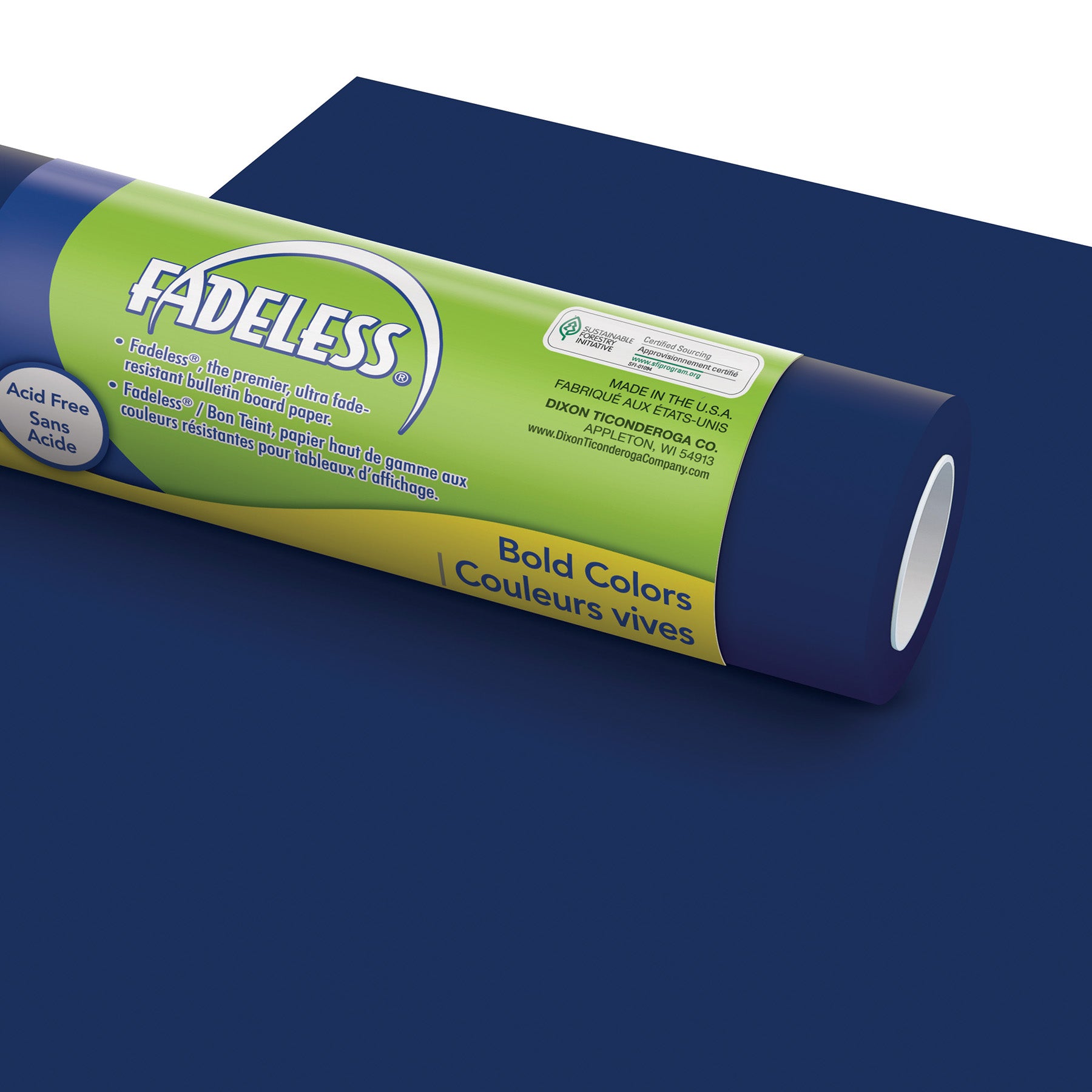 Bulletin Board Art Paper, Royal Blue, 24" x 60', 1 Roll