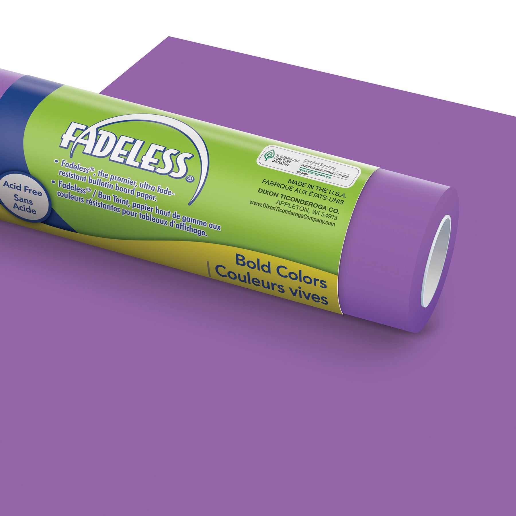 Bulletin Board Art Paper, Violet, 48" x 12', 4 Rolls