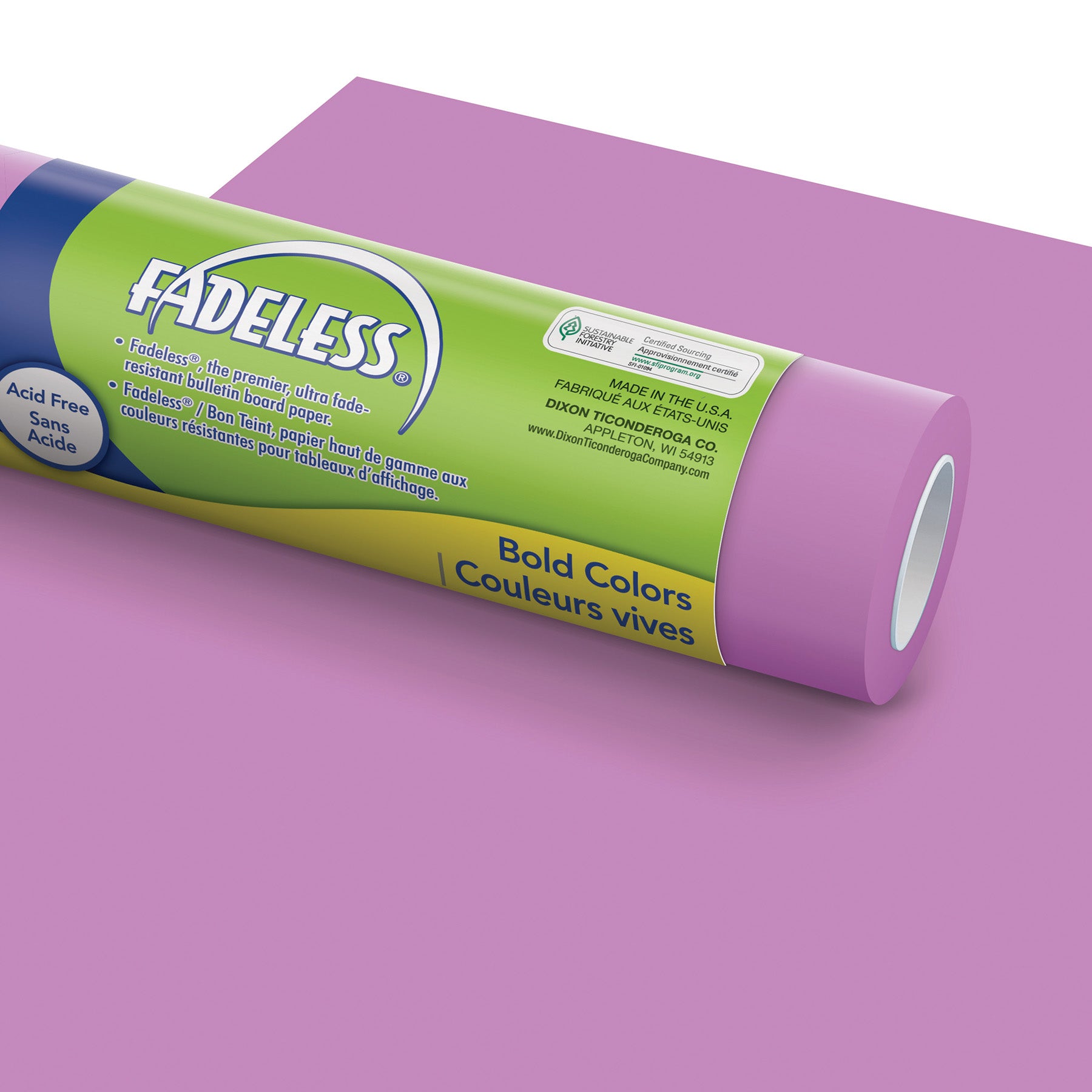 Bulletin Board Art Paper, Brite Purple, 48" x 12', 4 Rolls