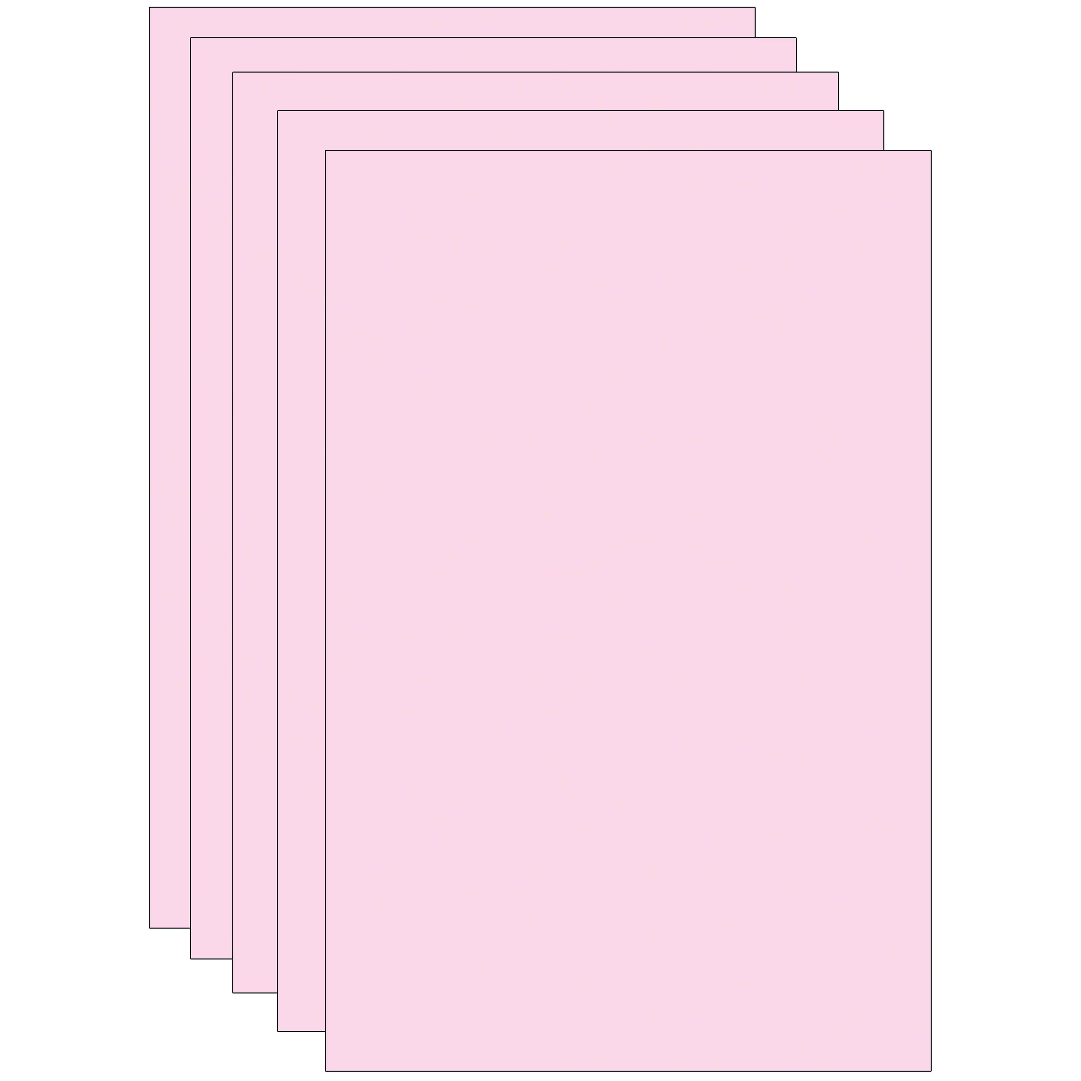 Deluxe Bleeding Art Tissue, Baby Pink, 20" x 30", 24 Sheets Per Pack, 5 Packs