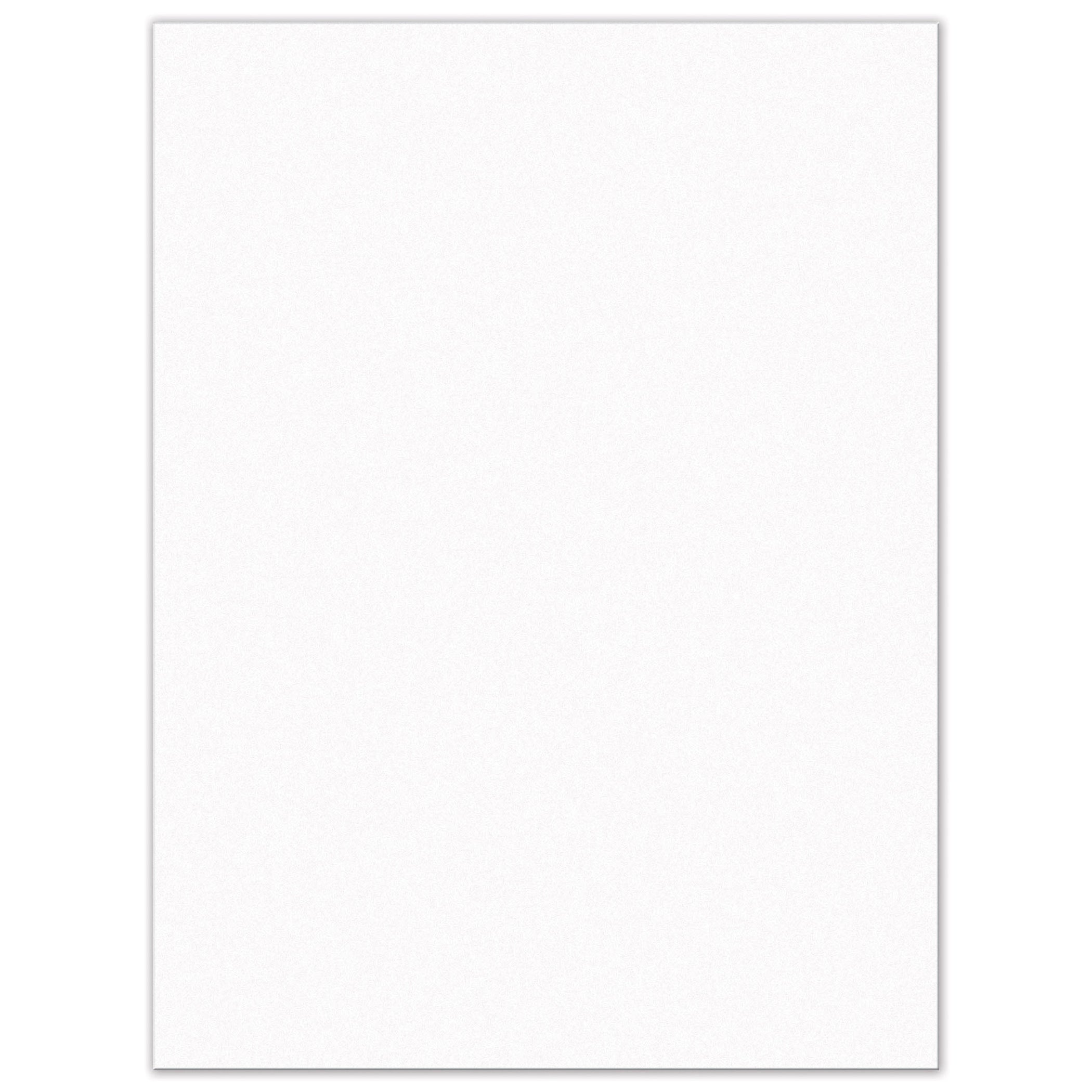 Construction Paper, Bright White, 9" x 12", 50 Sheets Per Pack, 10 Packs