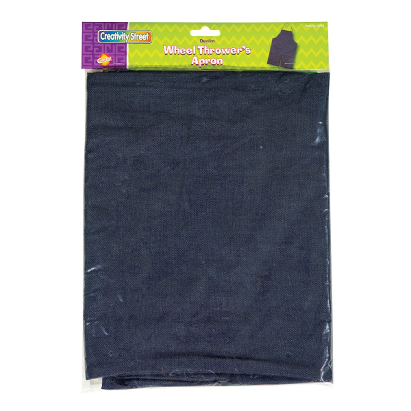 Adult Apron, Dark Blue Denim, 41" x 27-1/2", 1 Count