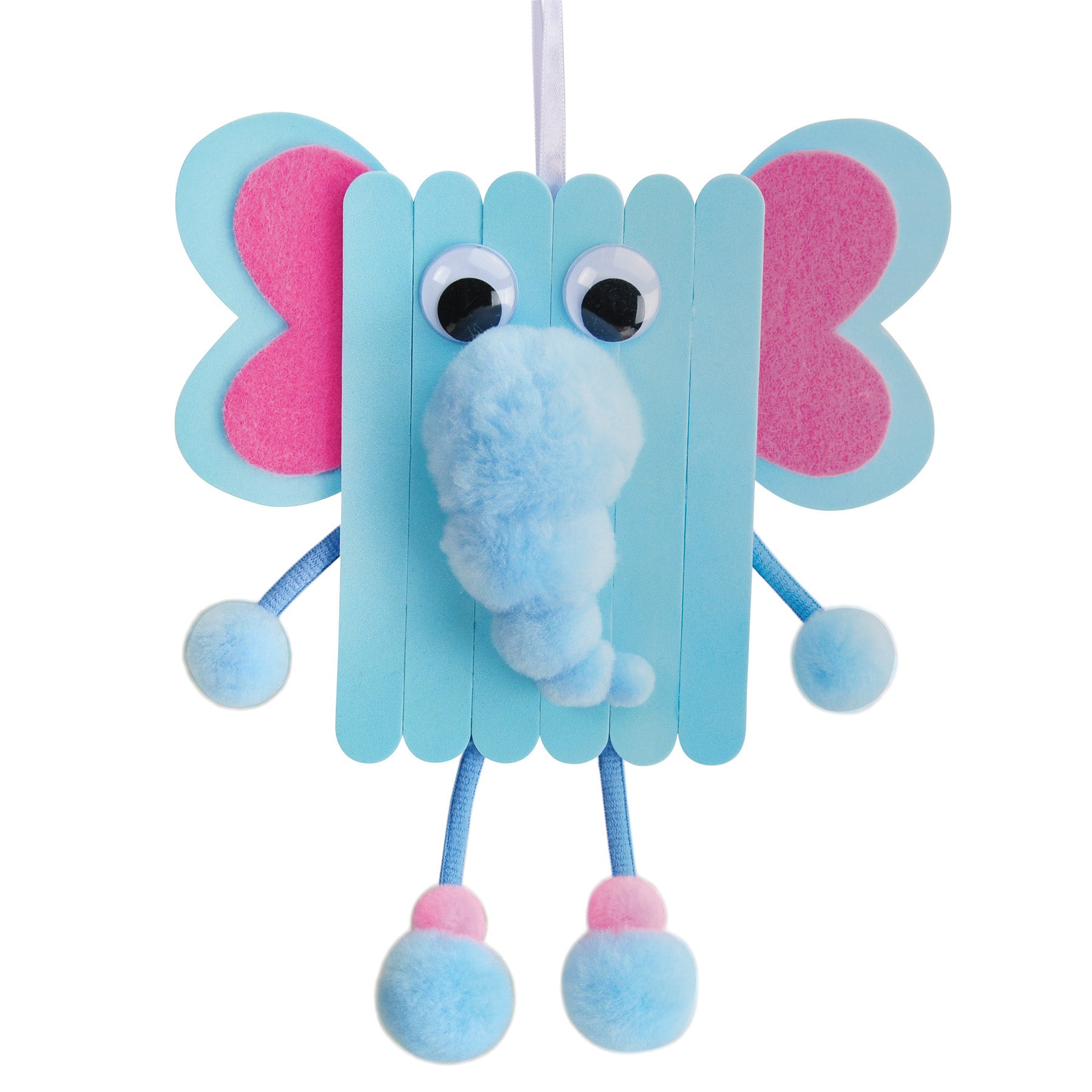 Foam Stick Animal Kit, Elephant, 7.75" x 11" x 1.25", 6 Kits