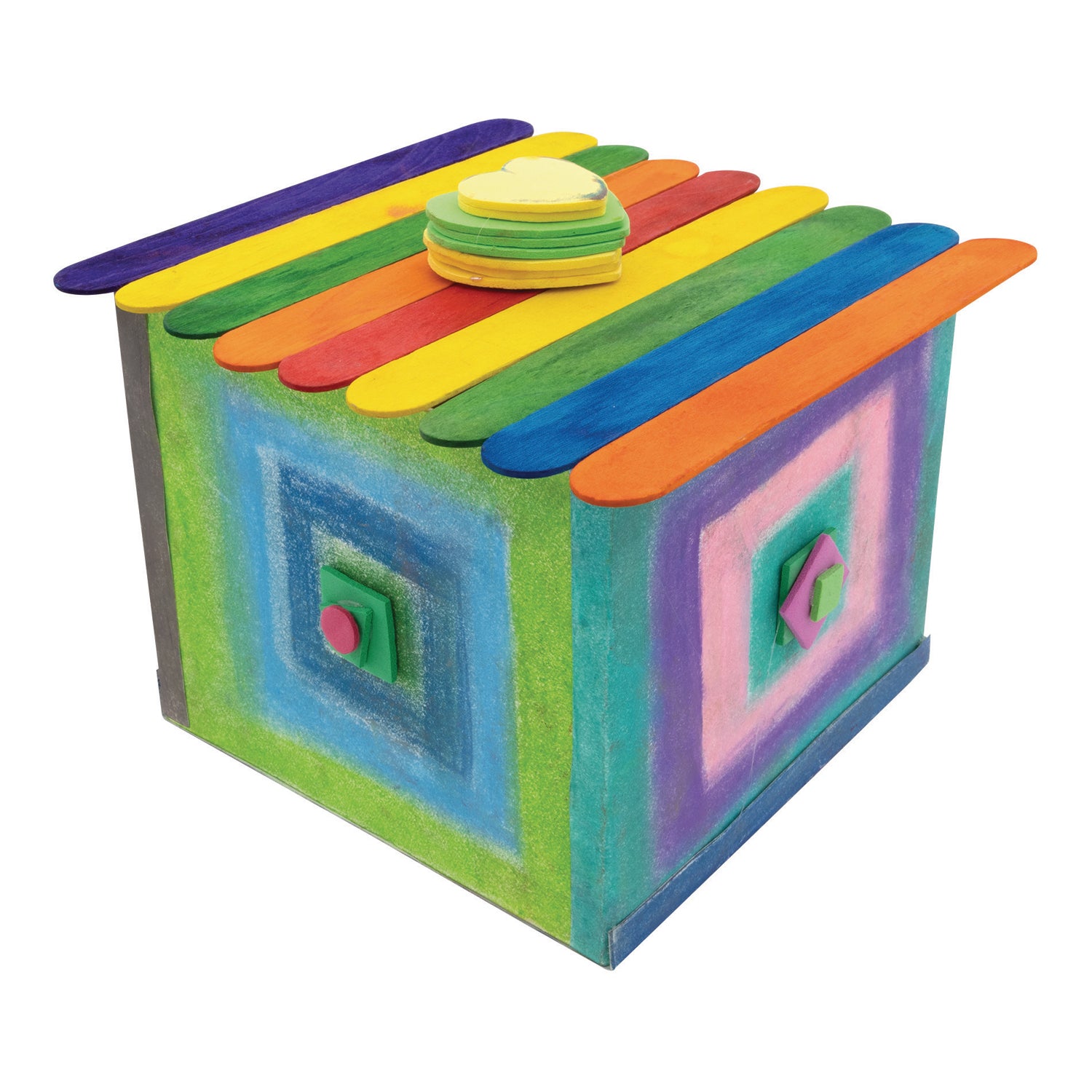Square Artist Pastels, 24 Assorted Colors, 6 Each, 2-3/8" x 3/8" x 3/8", 144 Pieces