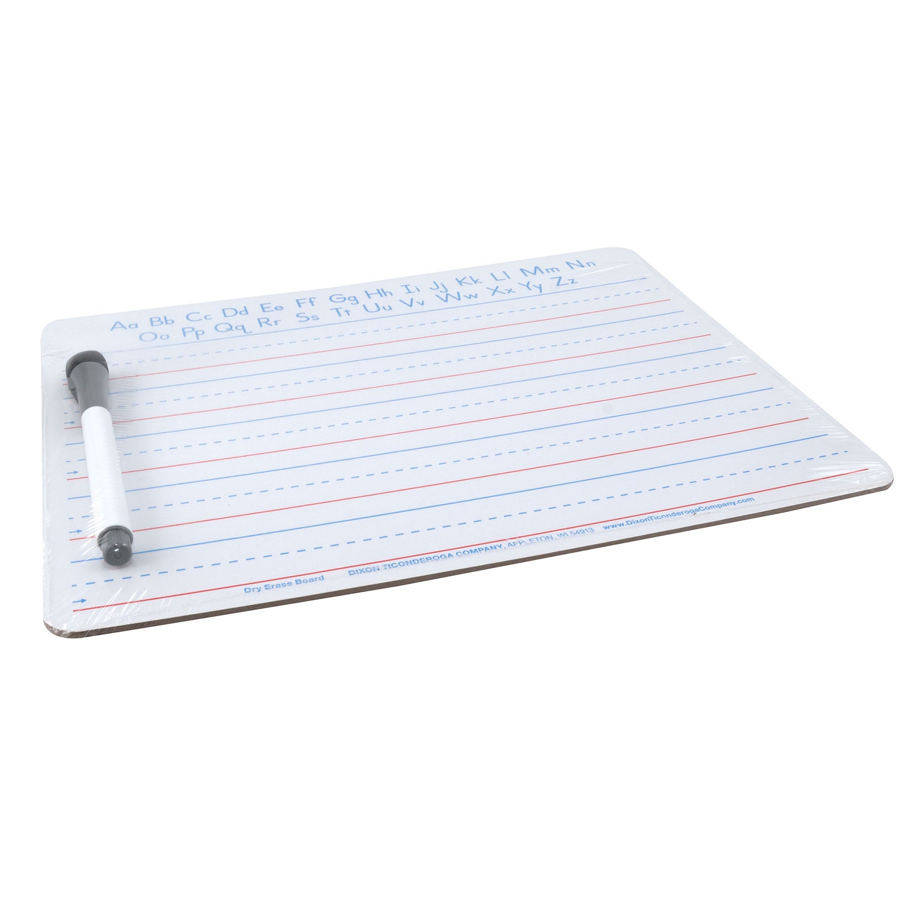 Handwriting Whiteboard Dry Erase Set, 2-Sided, Ruled/Plain, with Marker/Eraser, 9" x 12", 5 Sets