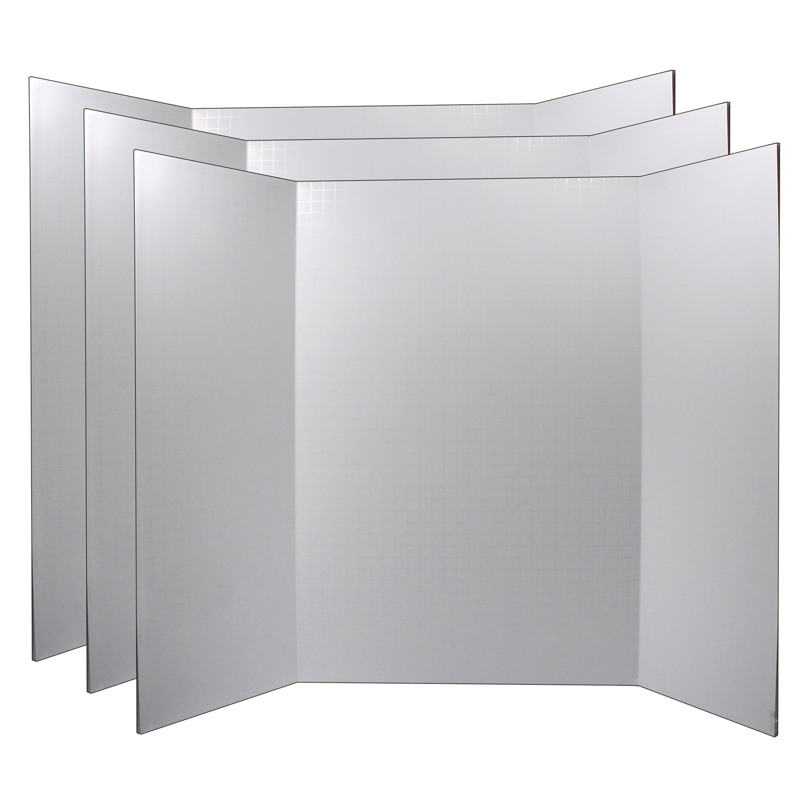 Foam Presentation Board, White, 1/2" Faint Grid 28" x 22", Pack of 3