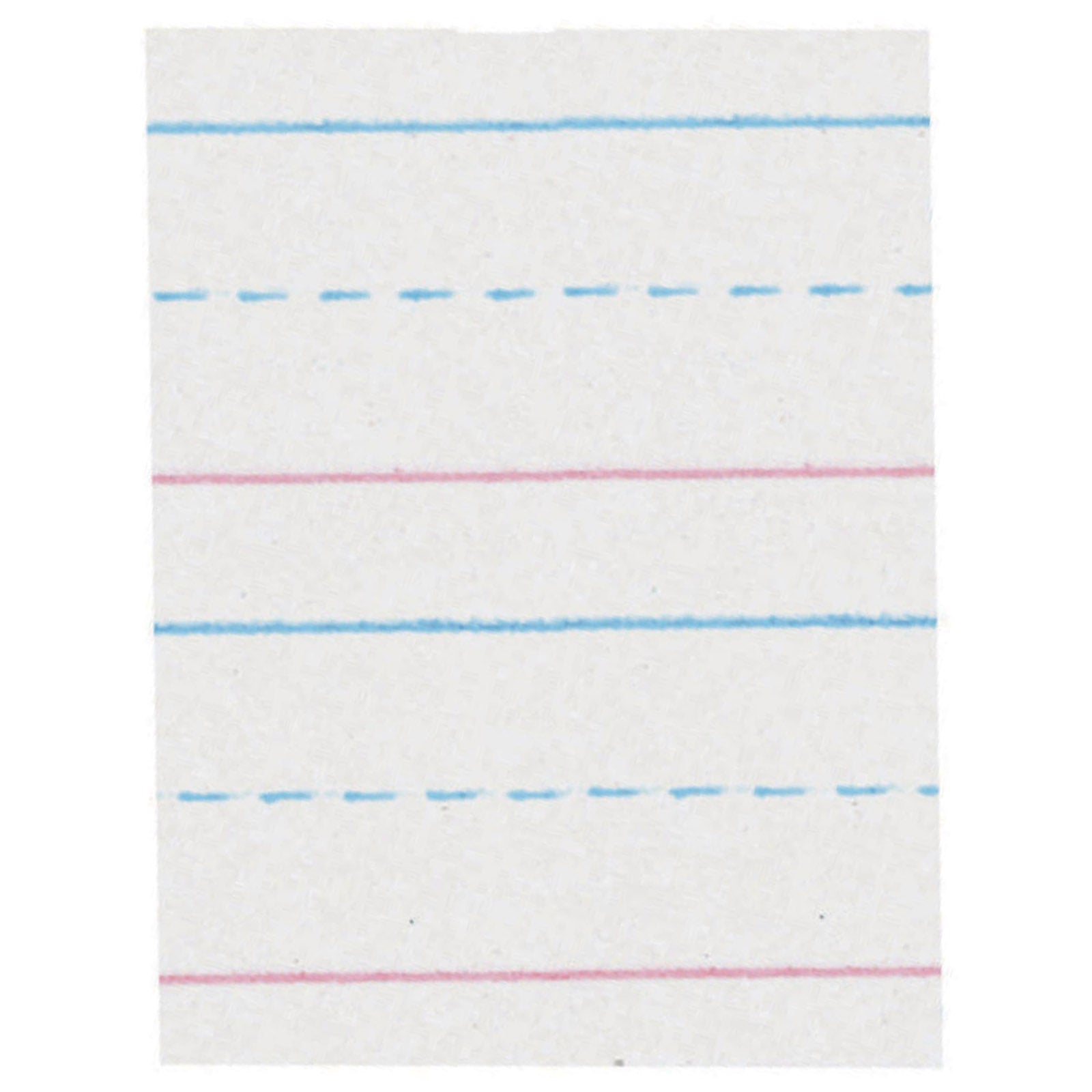 Sulphite Handwriting Paper, Dotted Midline, Grade 1, 5/8" x 5/16" x 5/16" Ruled Long, 10-1/2" x 8", 500 Sheets Per Pack, 2 Packs