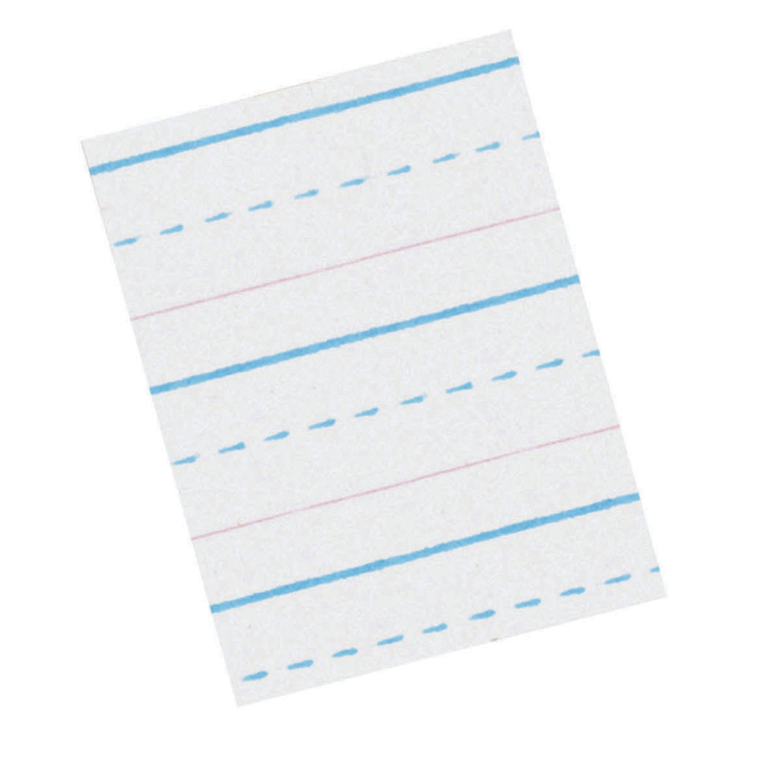 Sulphite Handwriting Paper, Dotted Midline, Grade 2, 1/2" x 1/4" x 1/4" Ruled Long, 10-1/2" x 8", , 500 Sheets Per Pack, 2 Packs - A1 School Supplies