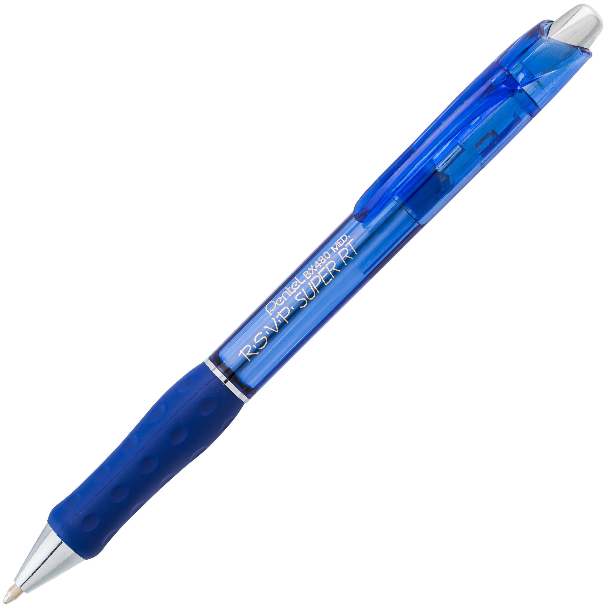 R.S.V.P.® Super RT Retractable Ballpoint Pen, Blue, Pack of 12 - A1 School Supplies