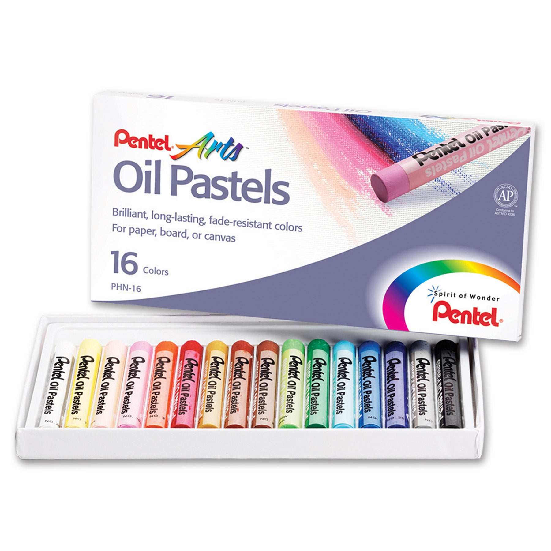 Oil Pastel Set, 16 Colors, 12 Sets