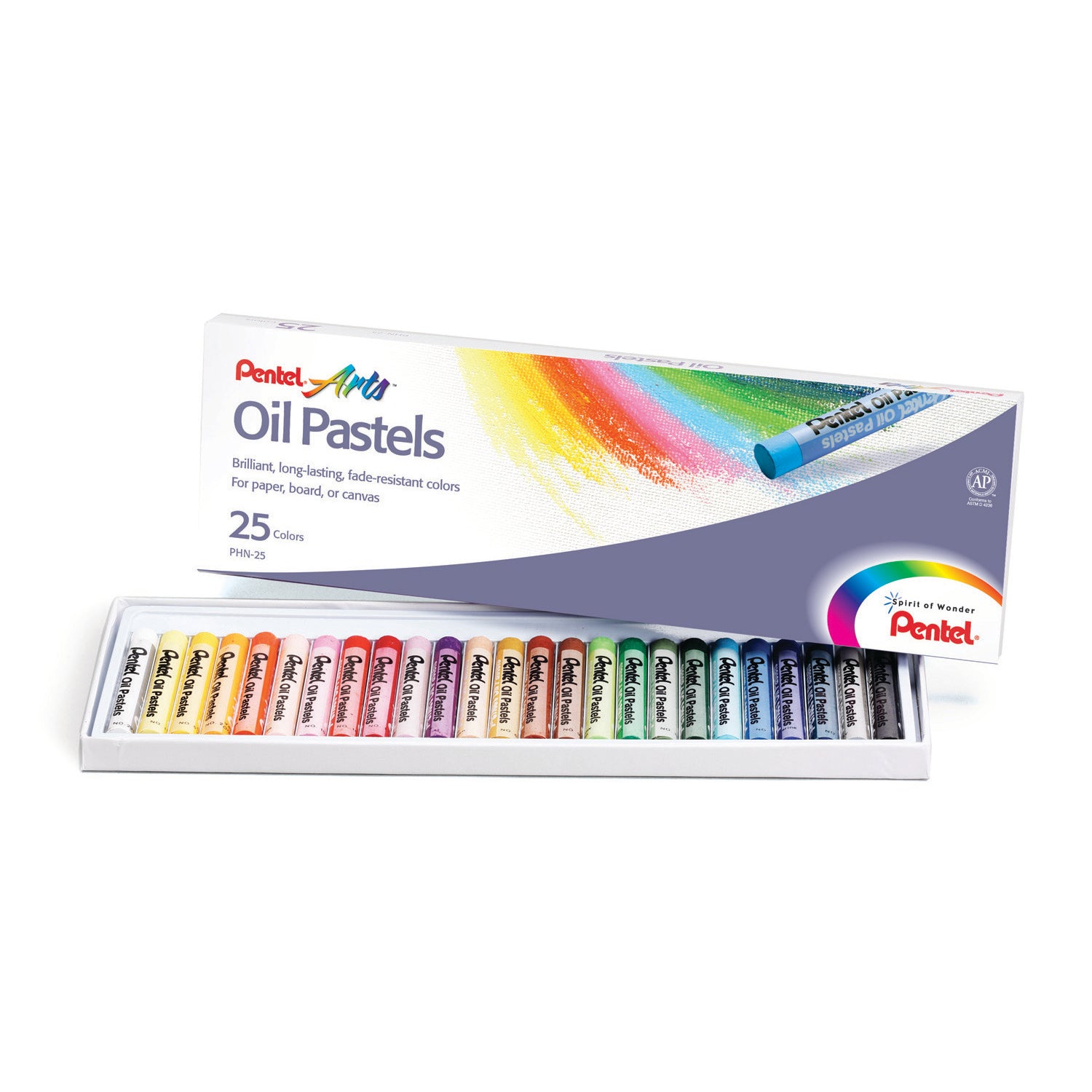 Oil Pastel Set, 25 Colors, 6 Sets