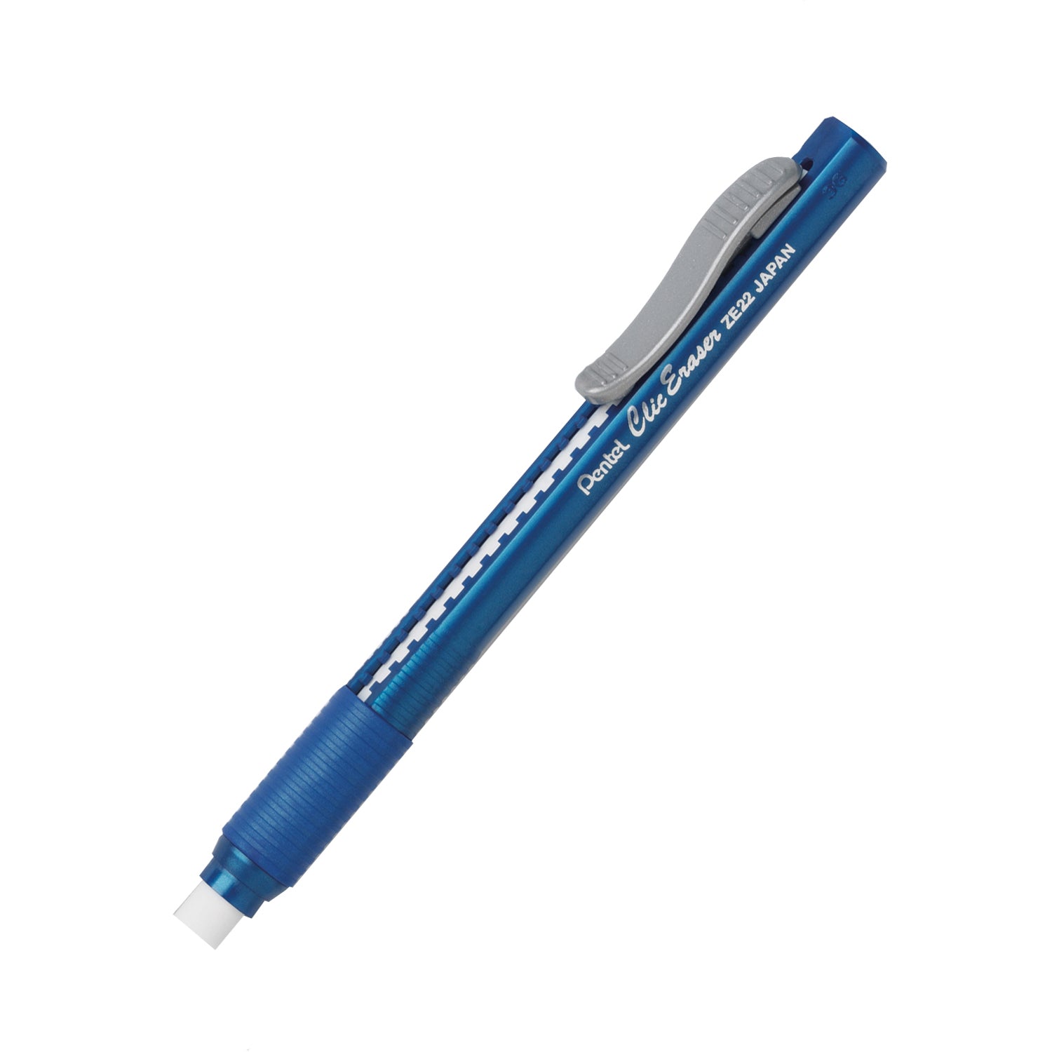 Clic Erasers® Grip, Blue Barrel, Pack of 12