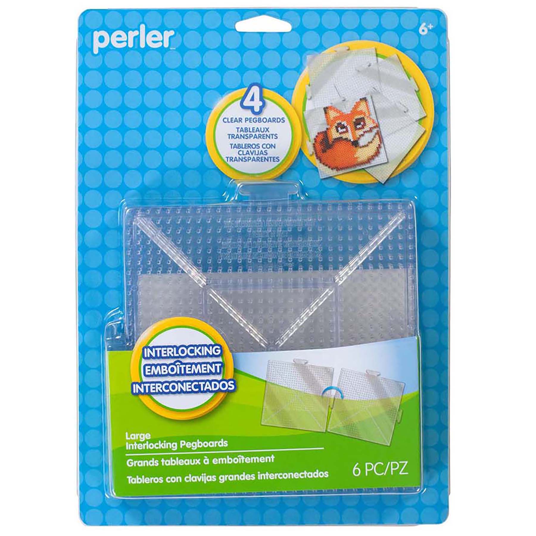 Large Clear Pegboards, 4 Per Pack, 2 Packs