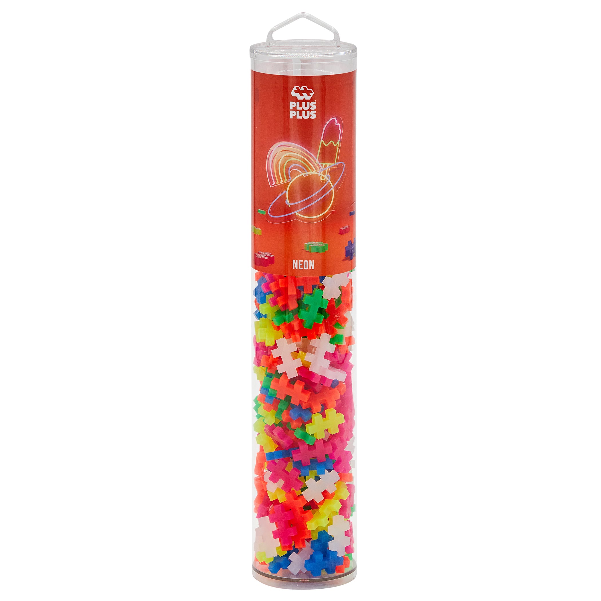 Building Blocks 240-Piece Tube, Neon