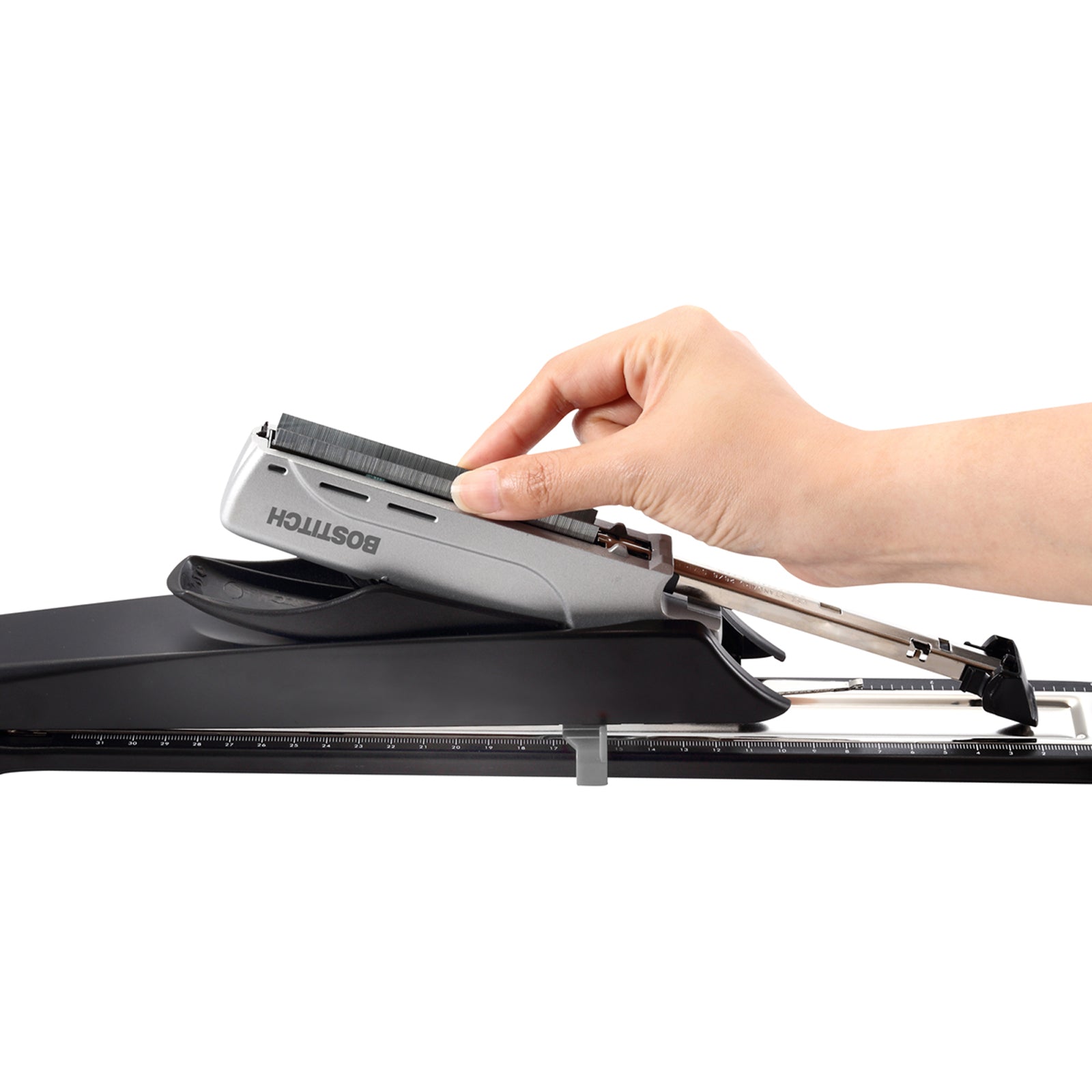 inREACH™ 25 12.5" Long Reach Stapler, Silver/Black