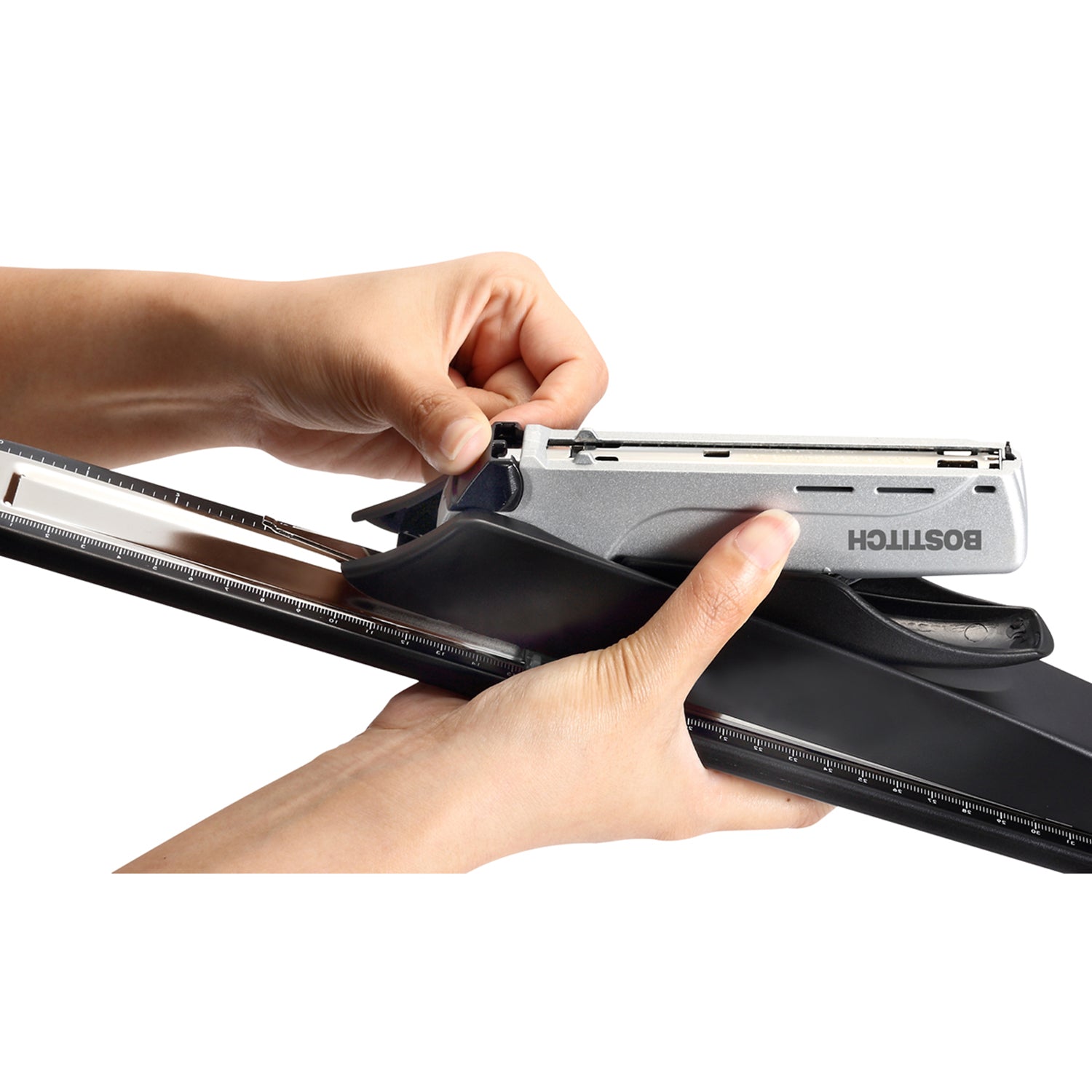 inREACH™ 25 12.5" Long Reach Stapler, Silver/Black