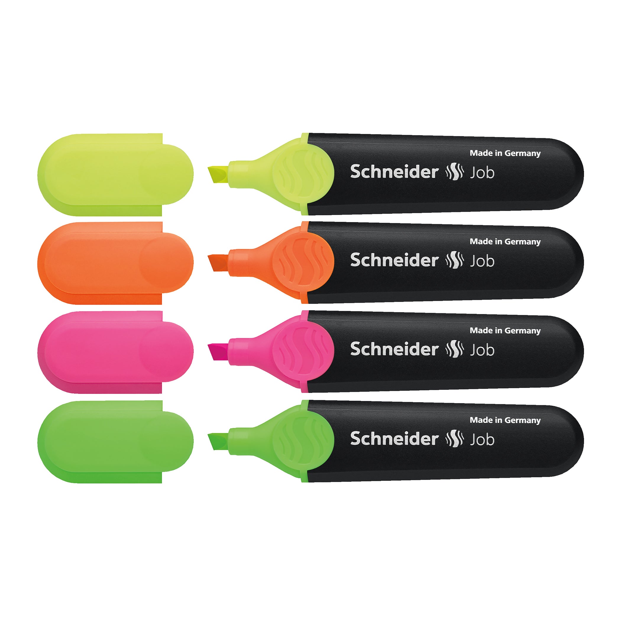 Job Highlighters Chisel Tip, 4 Colors, 4 Per Pack, 5 Packs